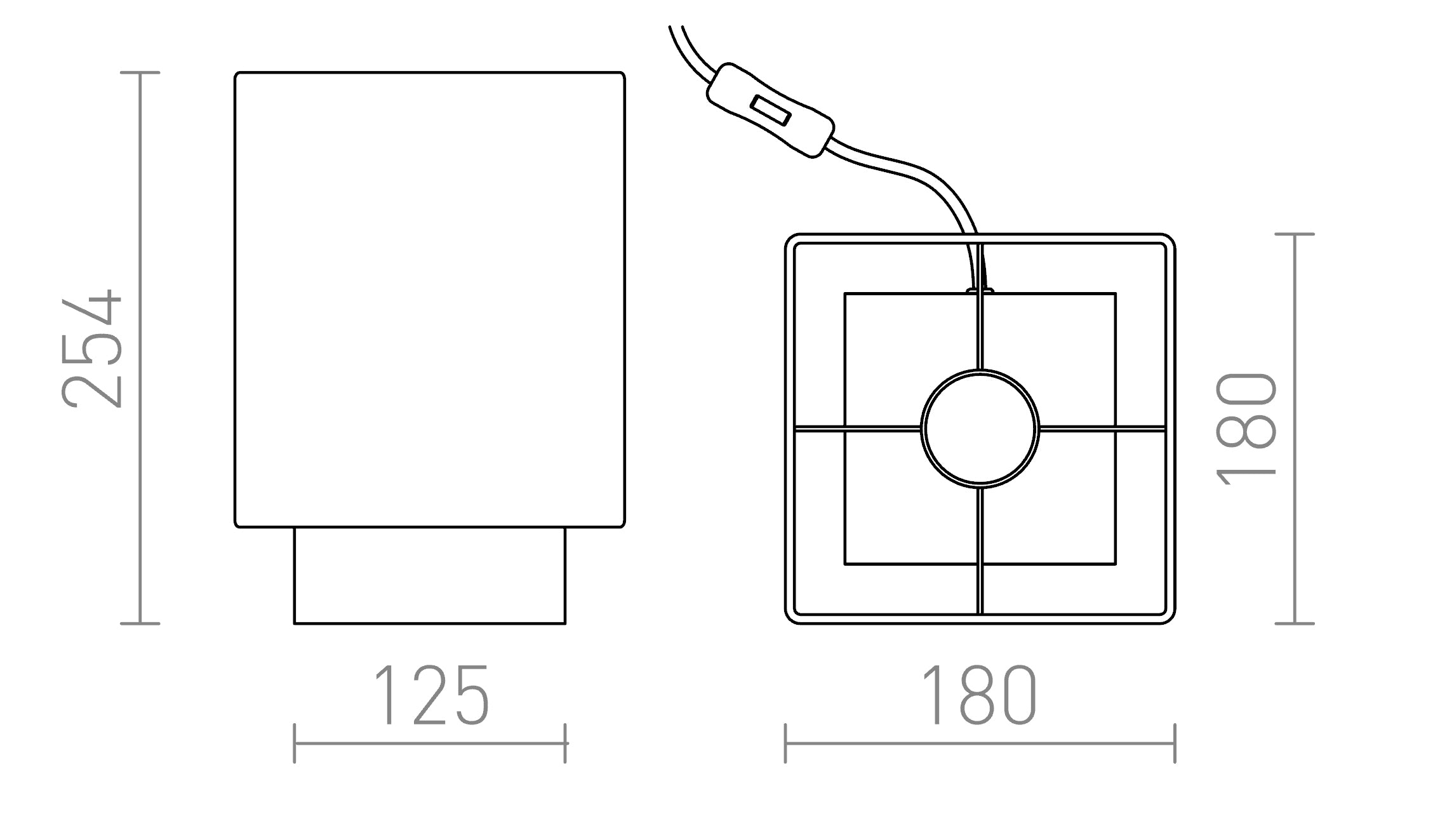 MONACO stolna lampa - Product sketch
