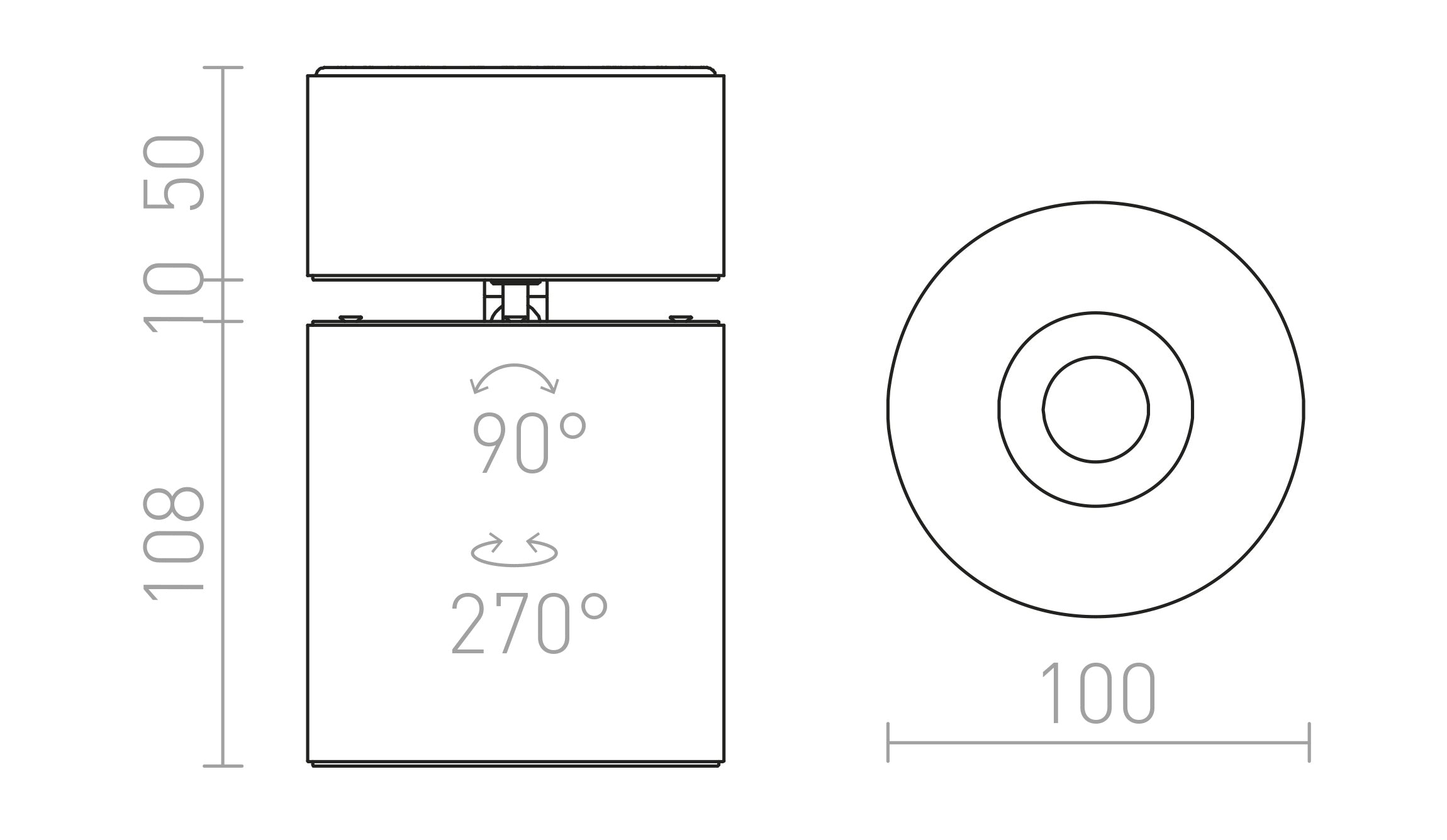 CONDU Deckenleuchte lampe - Product sketch