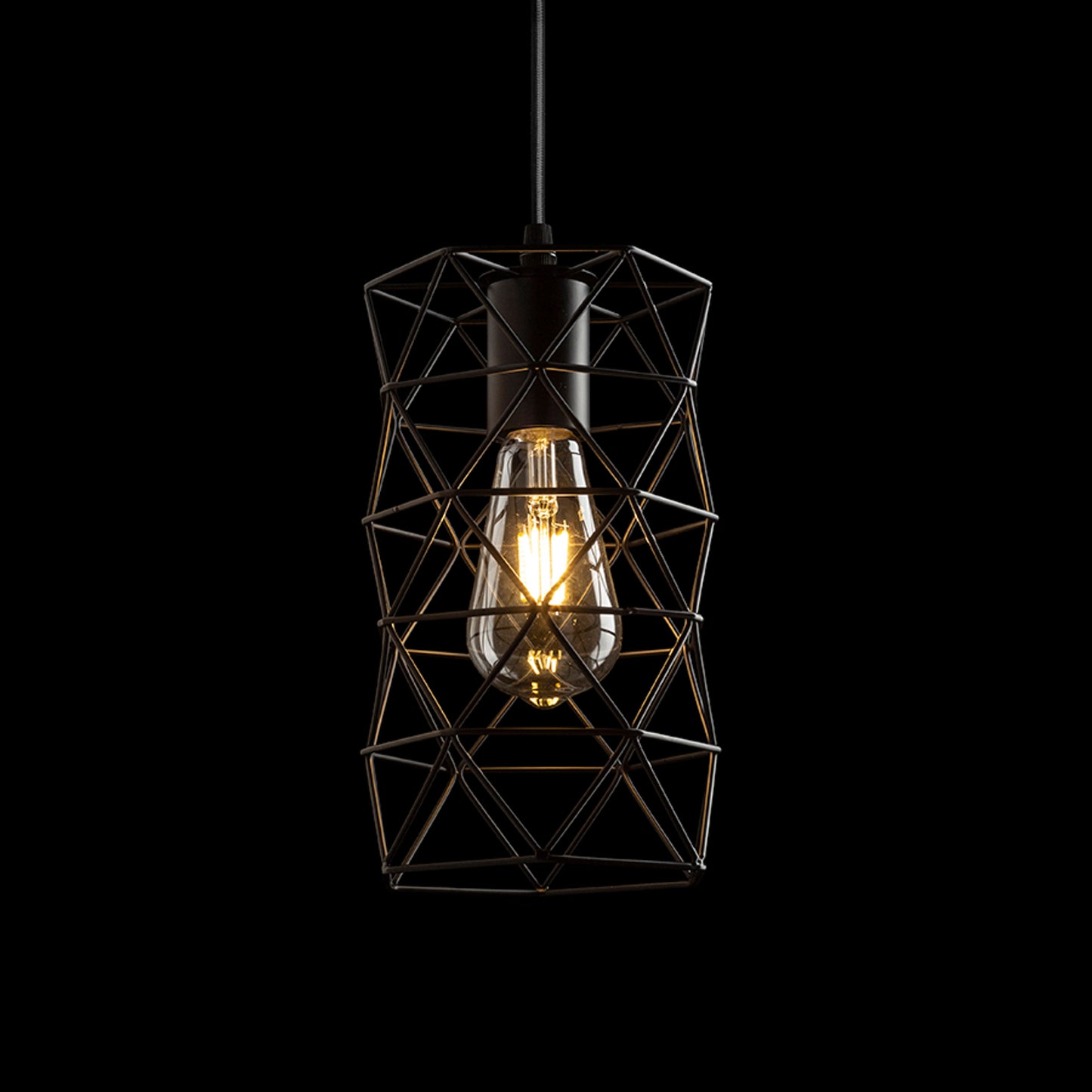 RENDL pendant lamp ILUSIA pendant black 230V LED E27 15W R13892 2