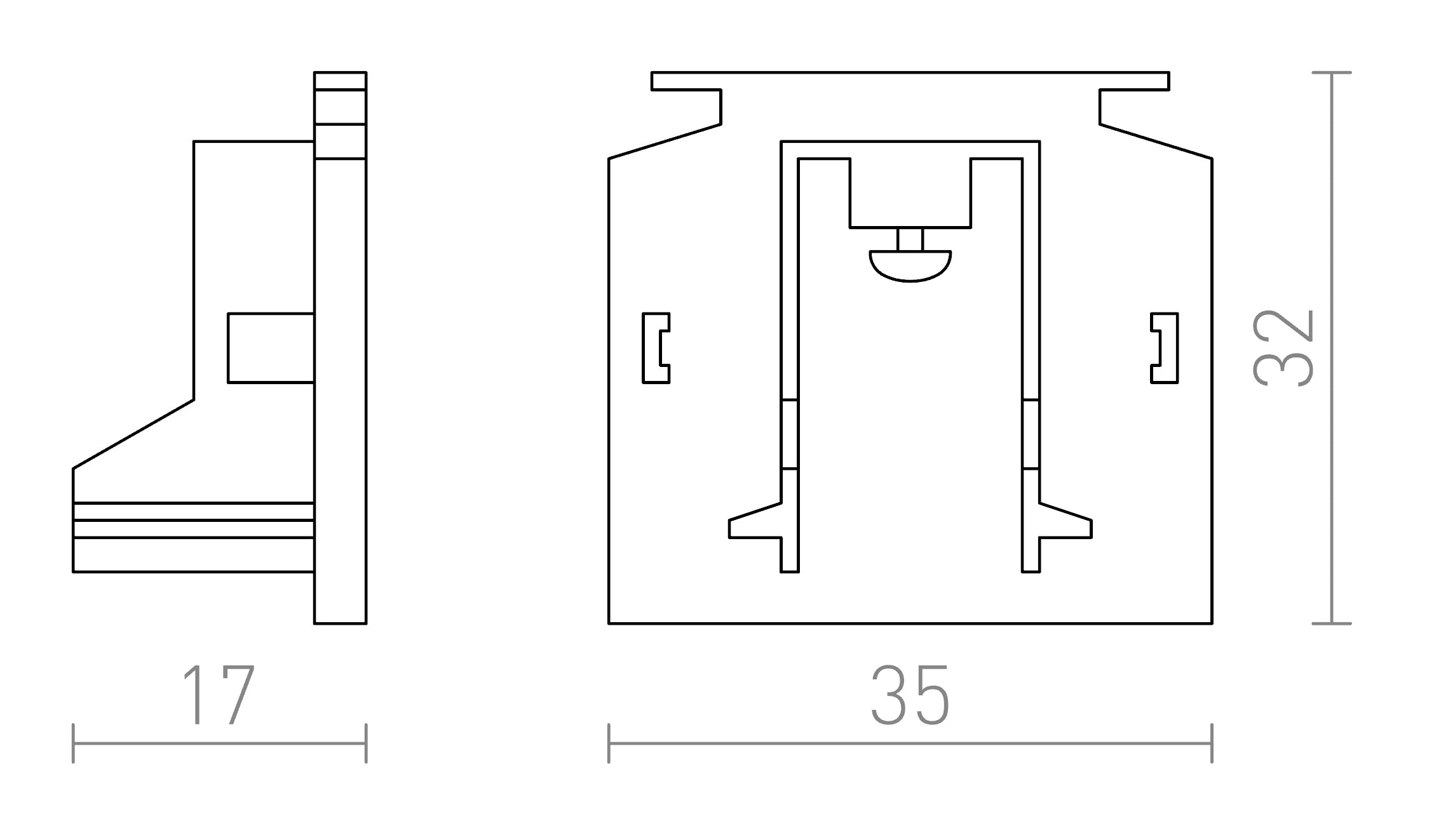 EUTRAC ENDKAPPE - Product sketch