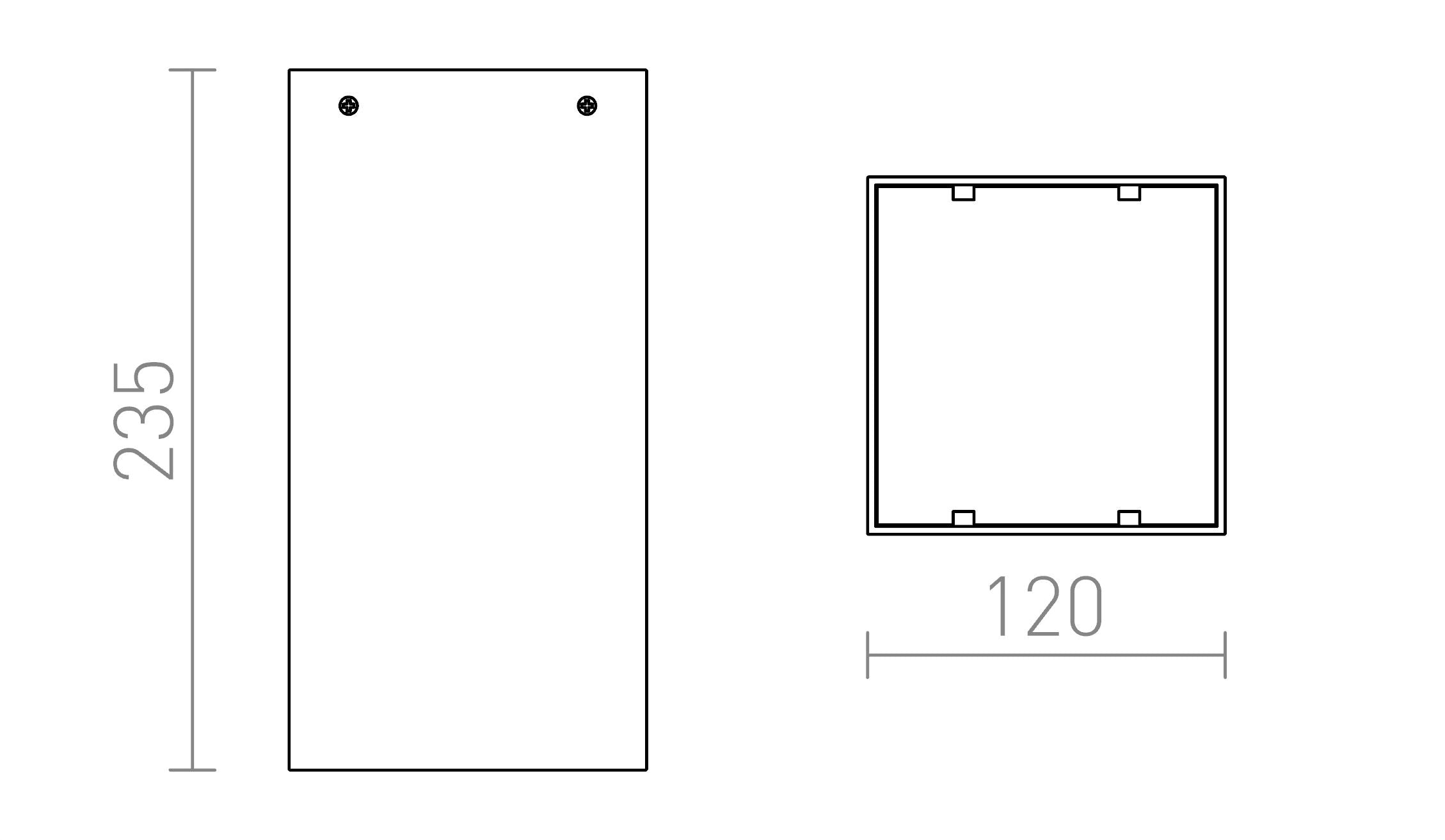 MEA Eckige - Product sketch