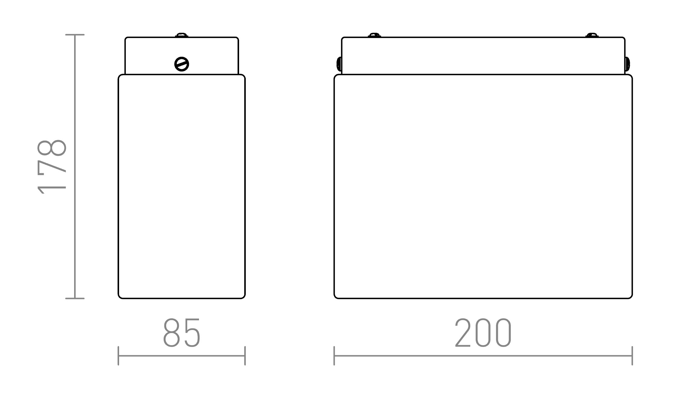 ARANA Quaderförmig - Product sketch