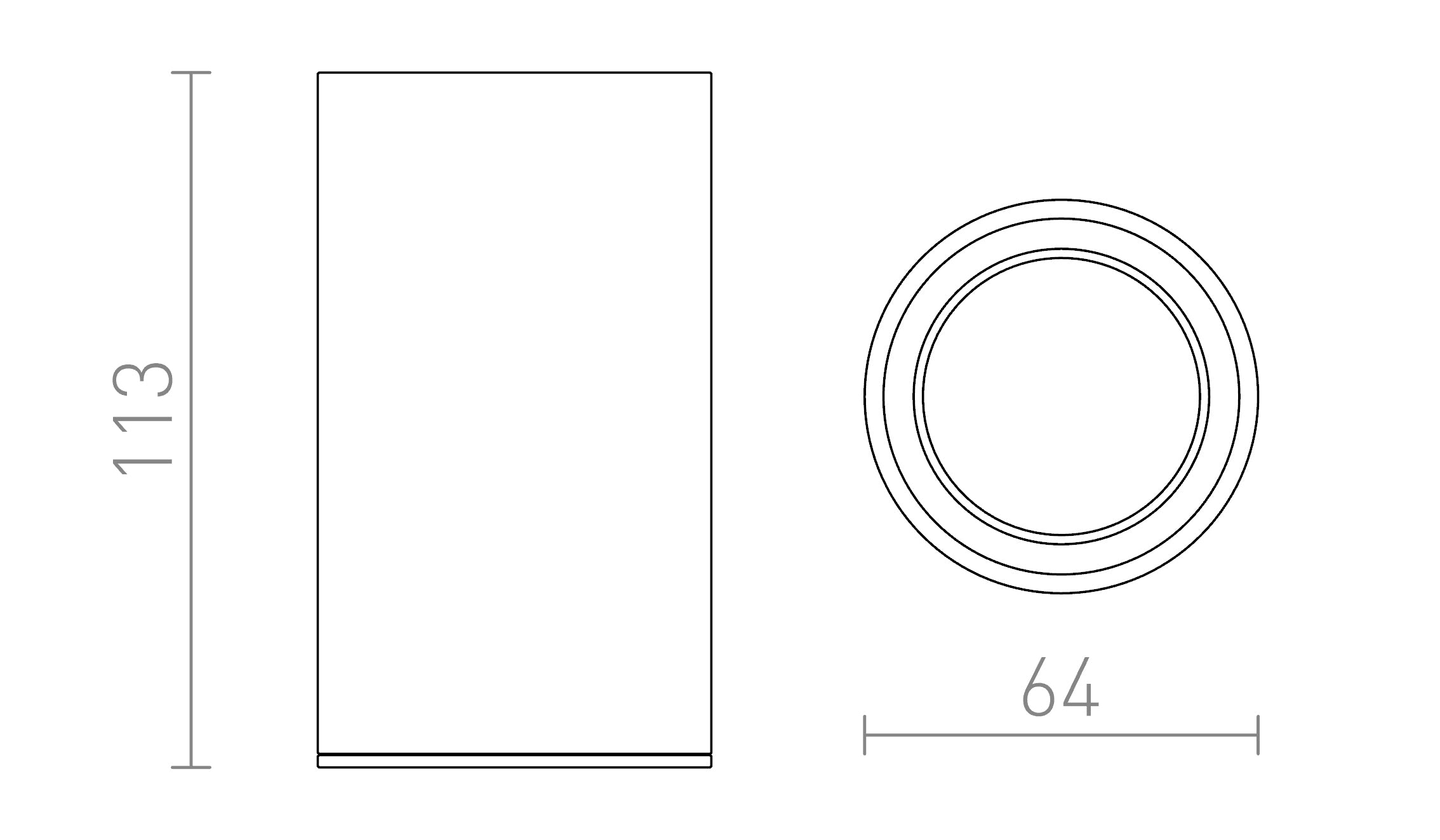 MOMA DECKENLEUCHTE - Product sketch