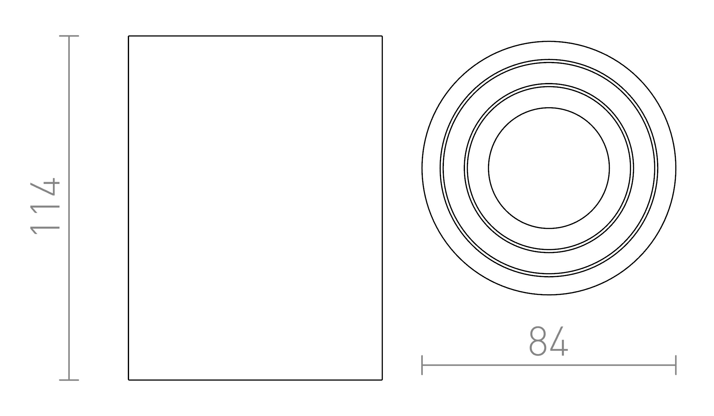 MOMA DECKENLEUCHTE KIPPBAR - Product sketch