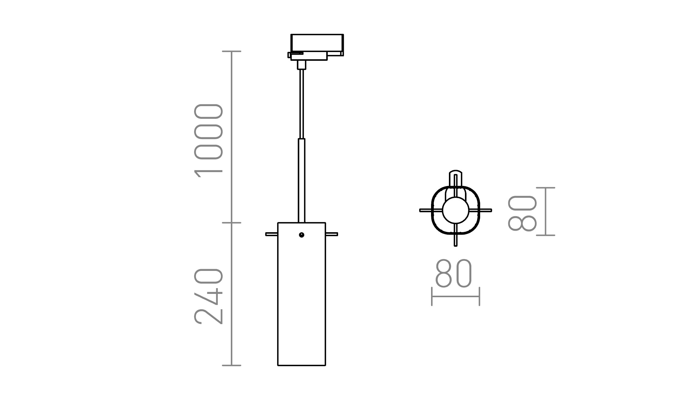 GIFT FÜR 3-PHASE-STROMSCHIENE - Product sketch