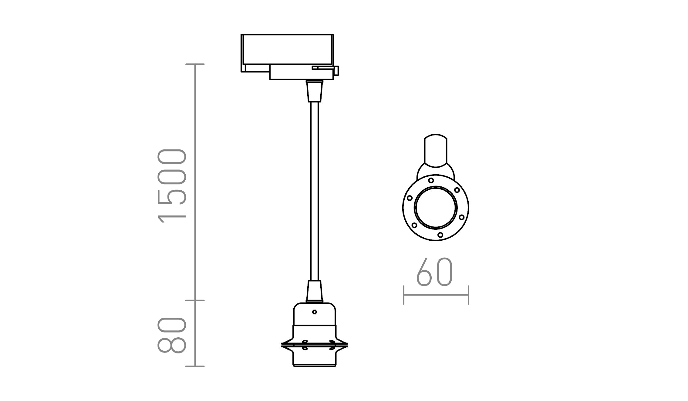 ELISA FÜR 3-PHASEN-STROMSCHIENE - Product sketch