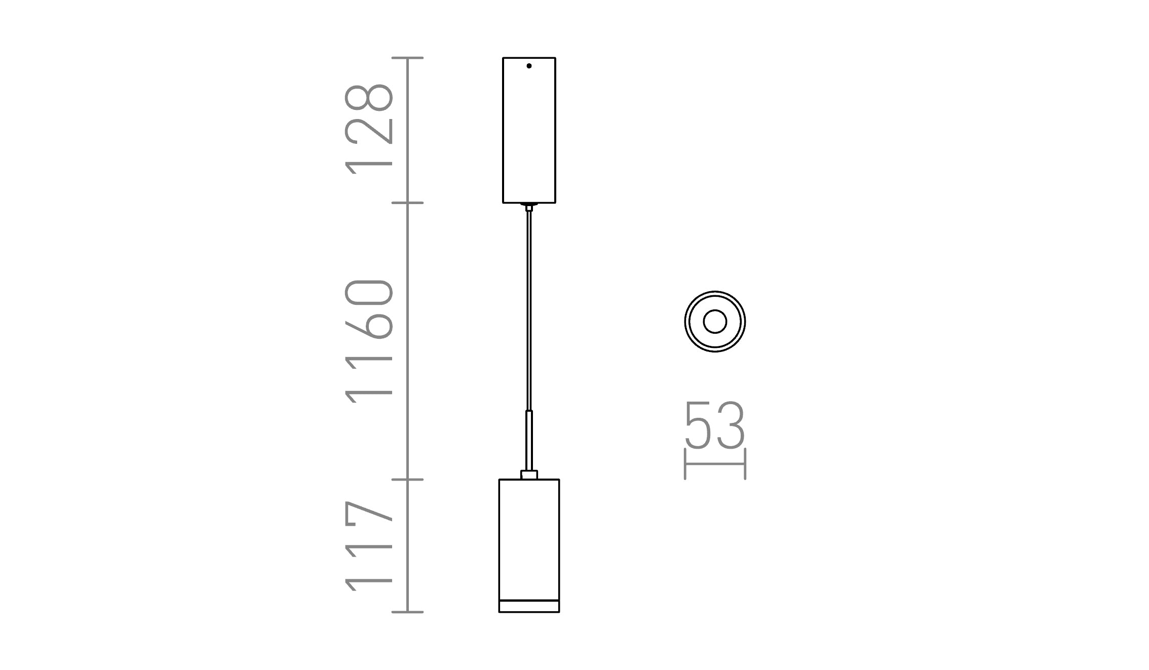 BOGARD PENDELLEUCHTE - Product sketch