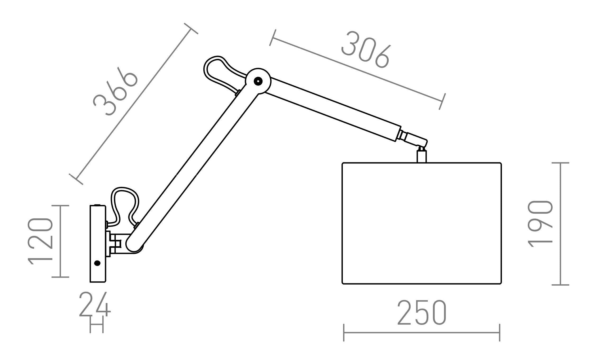 MADISON Wandleuchte - Product sketch