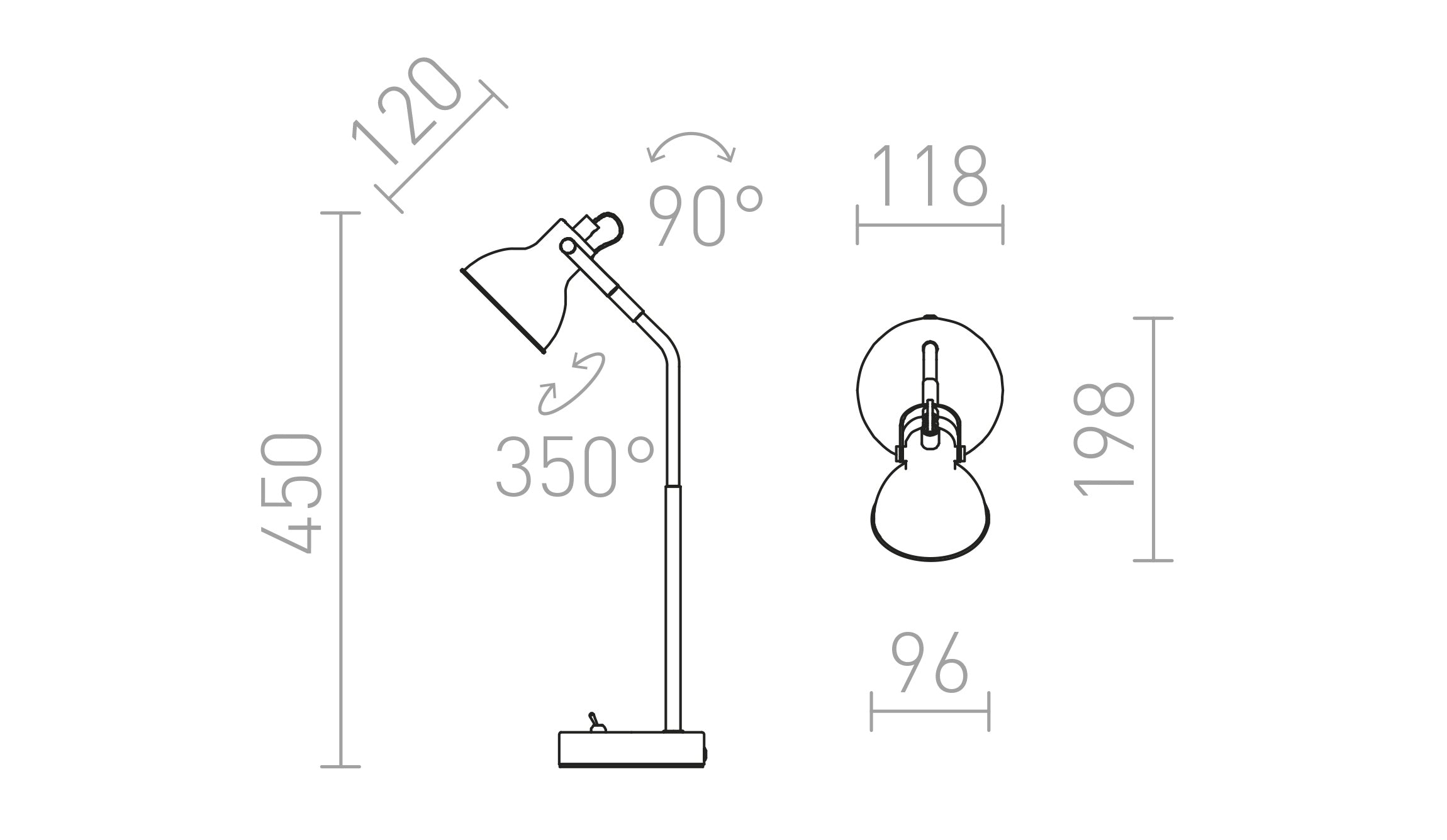 ROSITA TISCHLEUCHTE - Product sketch