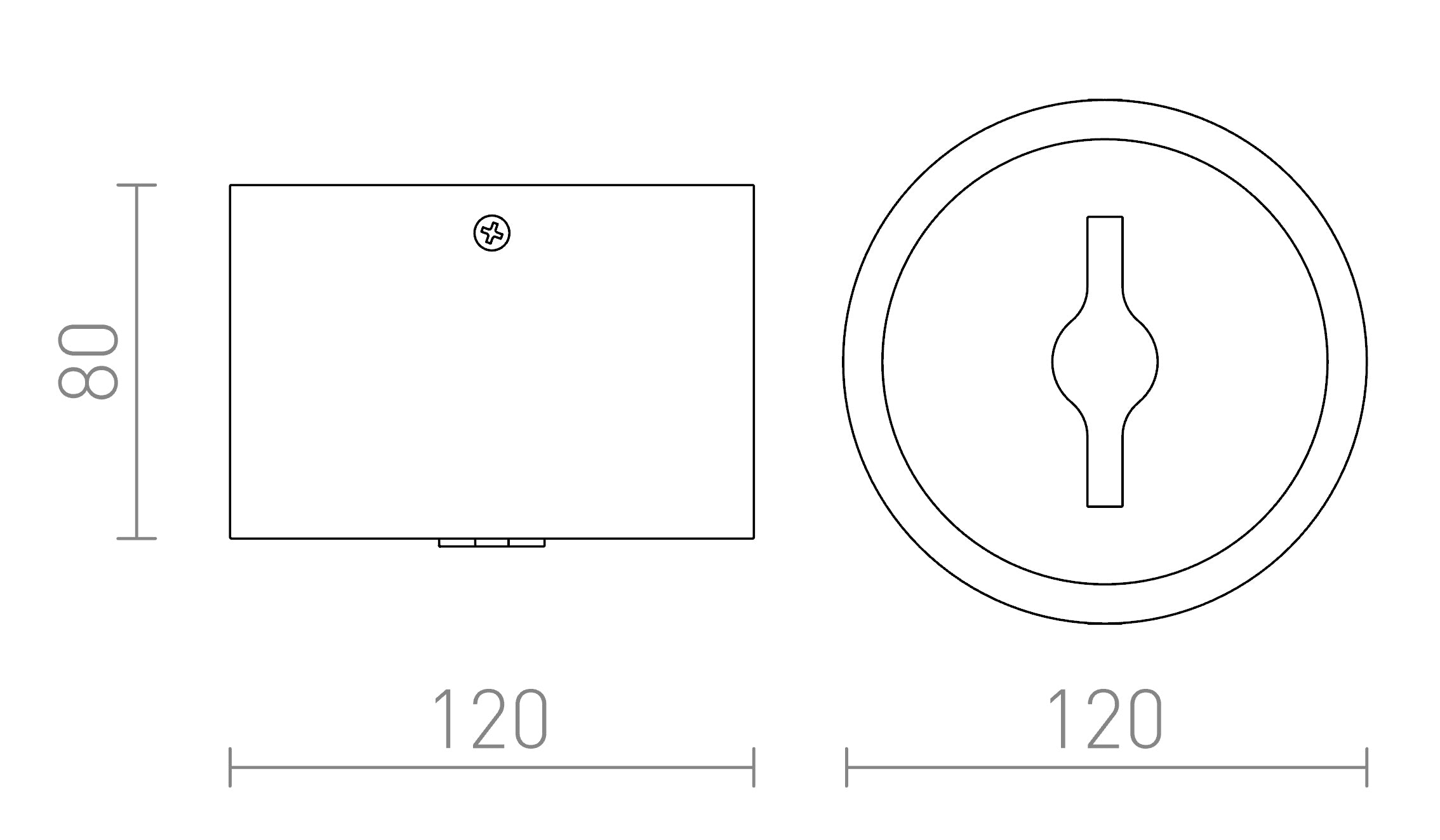 KELLY LED DECKENLEUCHTE - Product sketch