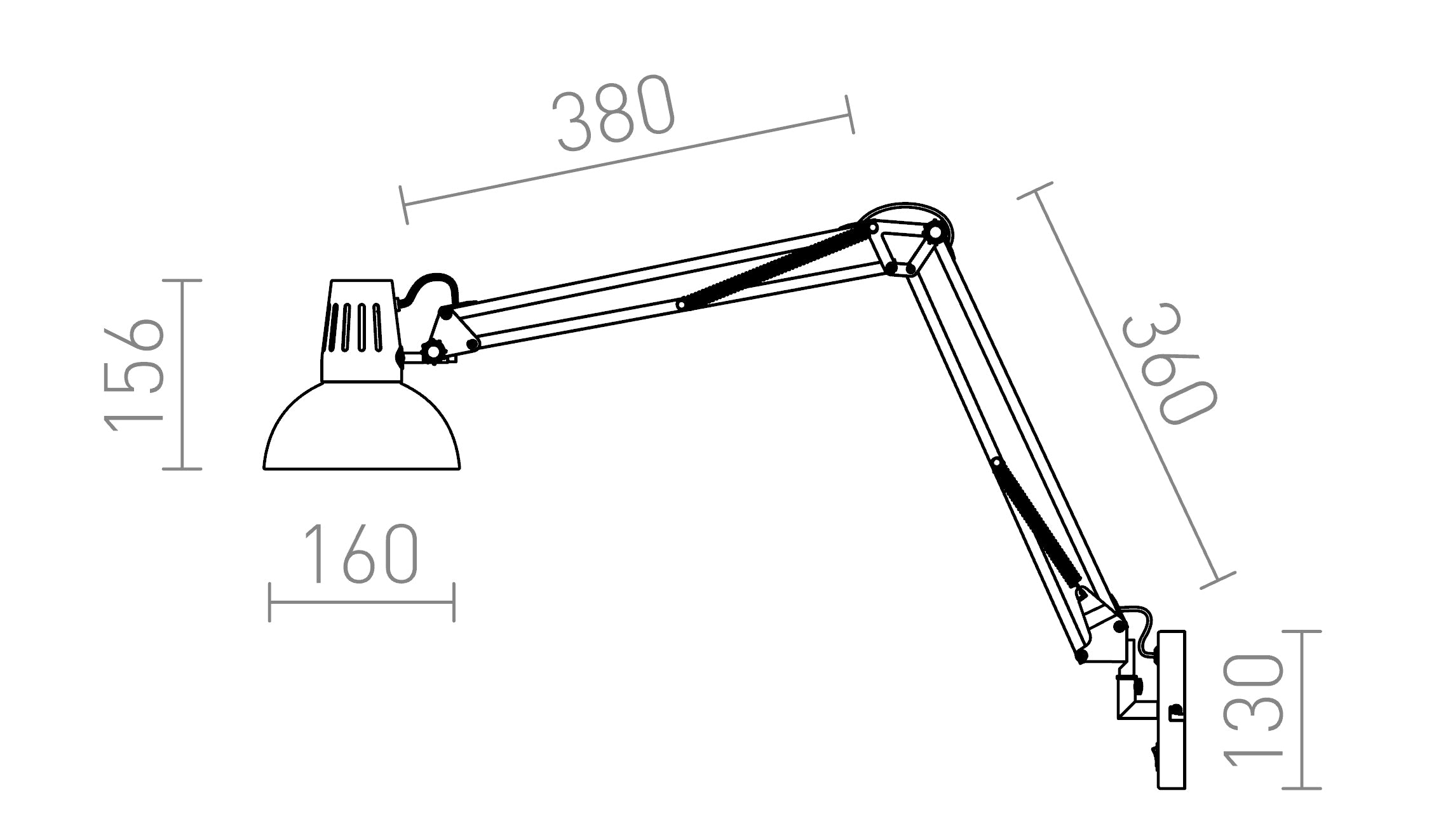 ANTE Wandleuchte - Product sketch