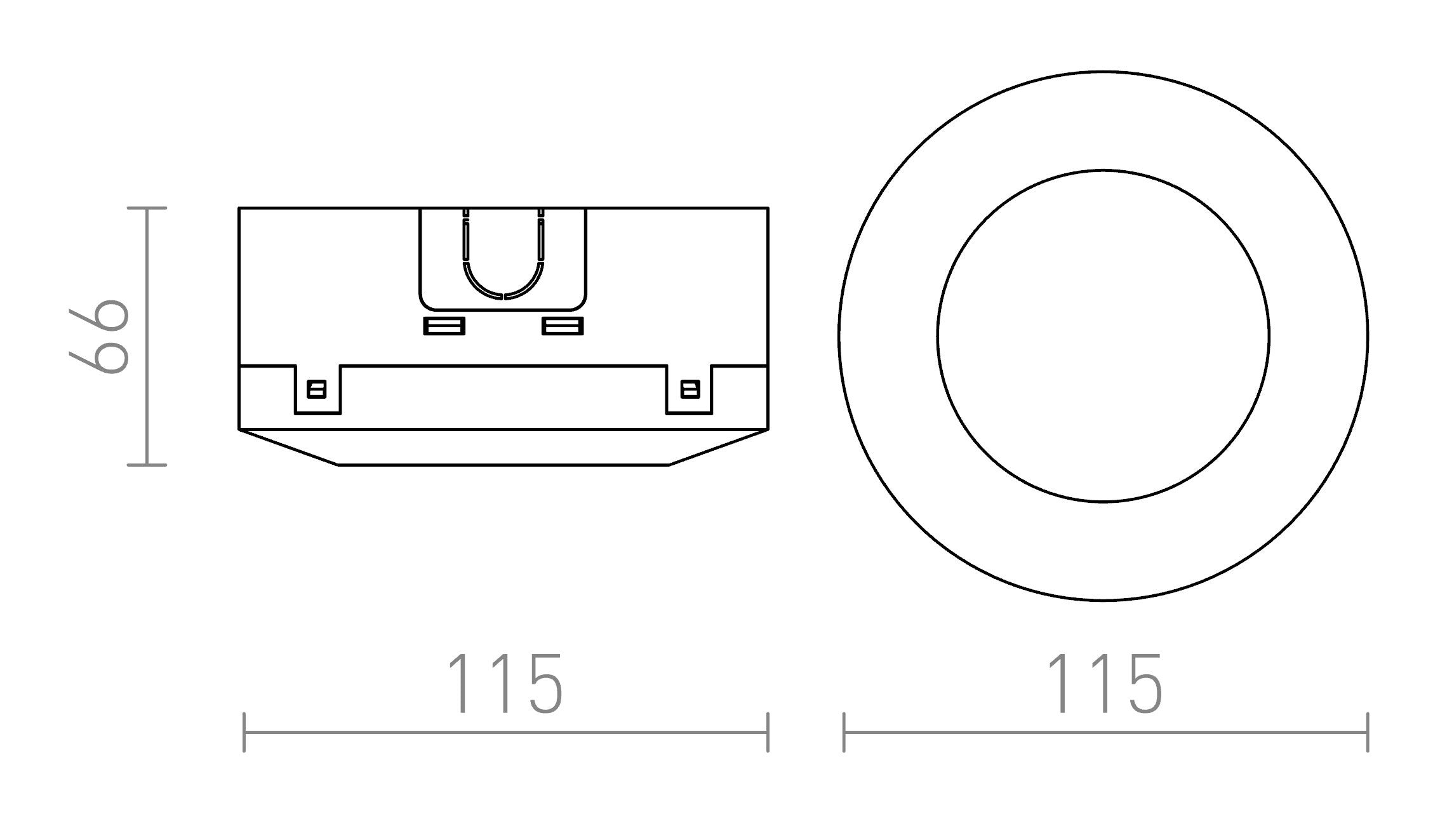 IP-BOX FÜR SENSOR - Product sketch