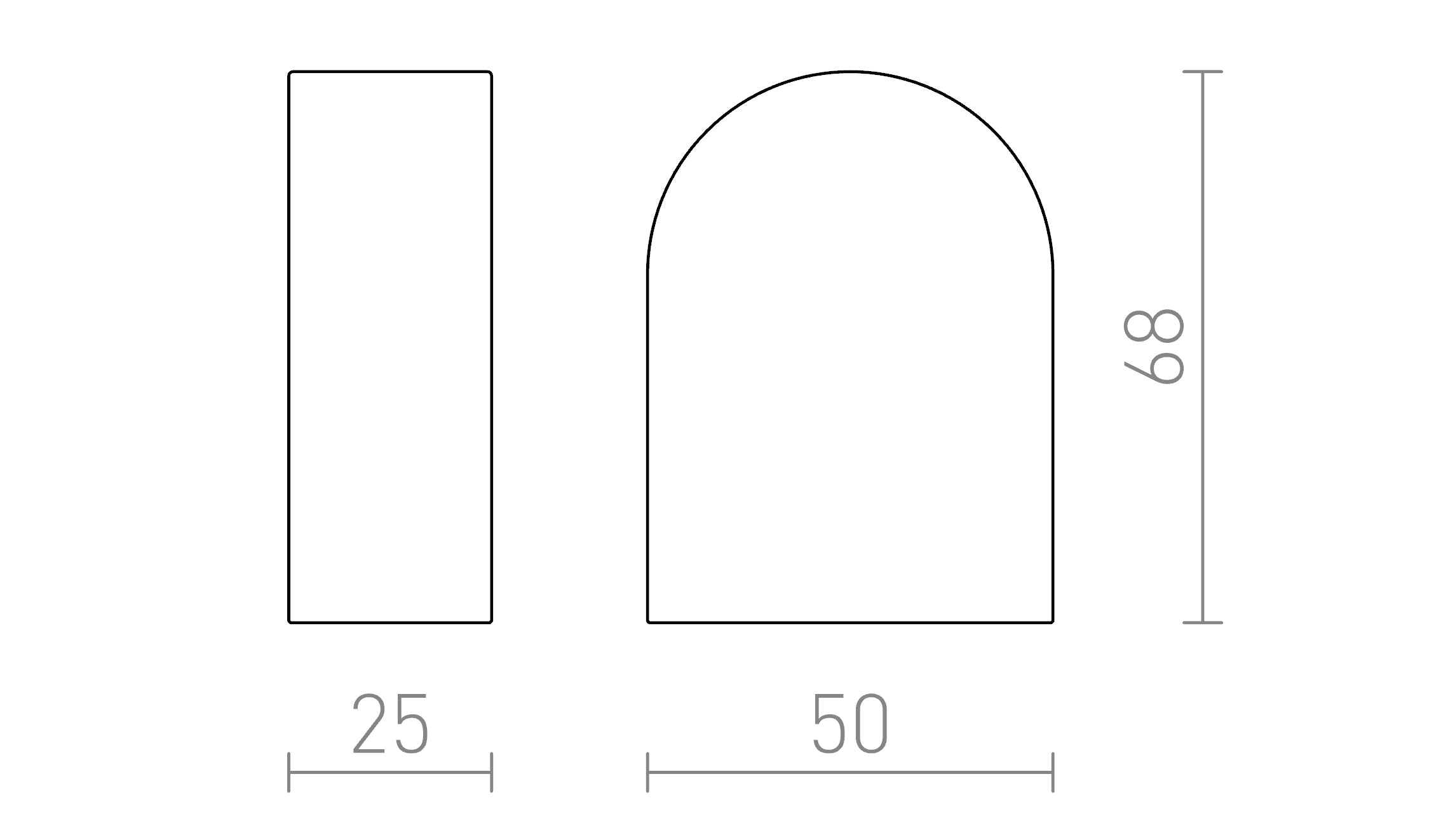 TAMPA Endkappen - Product sketch
