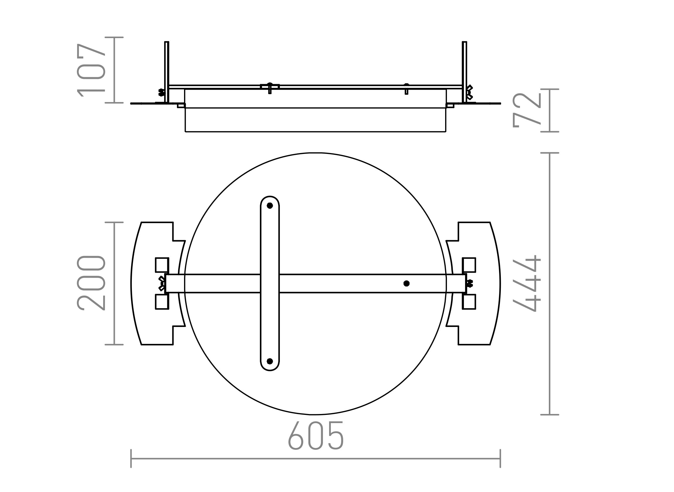 COIMBRA EINBAULEUCHTE - Product sketch