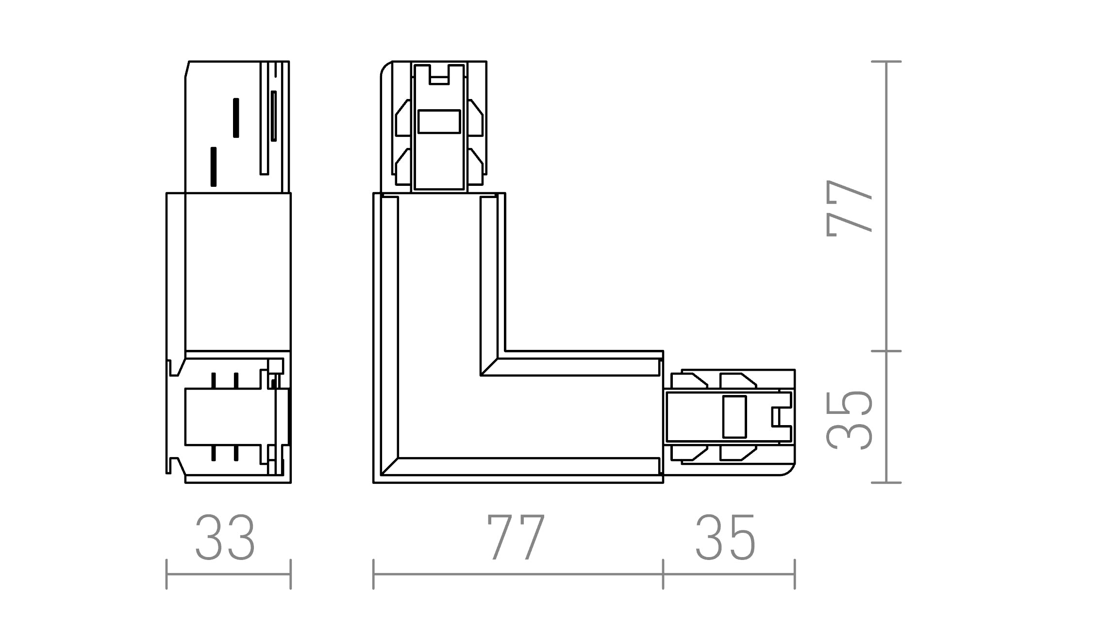 EUTRAC L Innenverbinder  - Product sketch