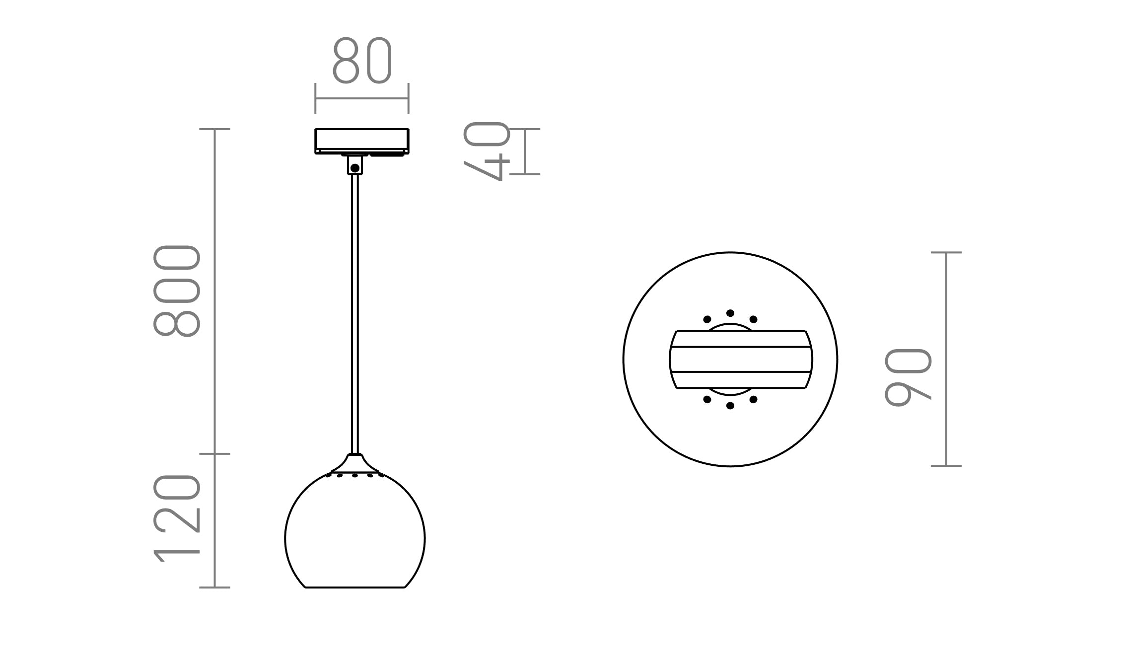 DESTY FÜR 1-PHASEN-STROMSCHIENE - Product sketch