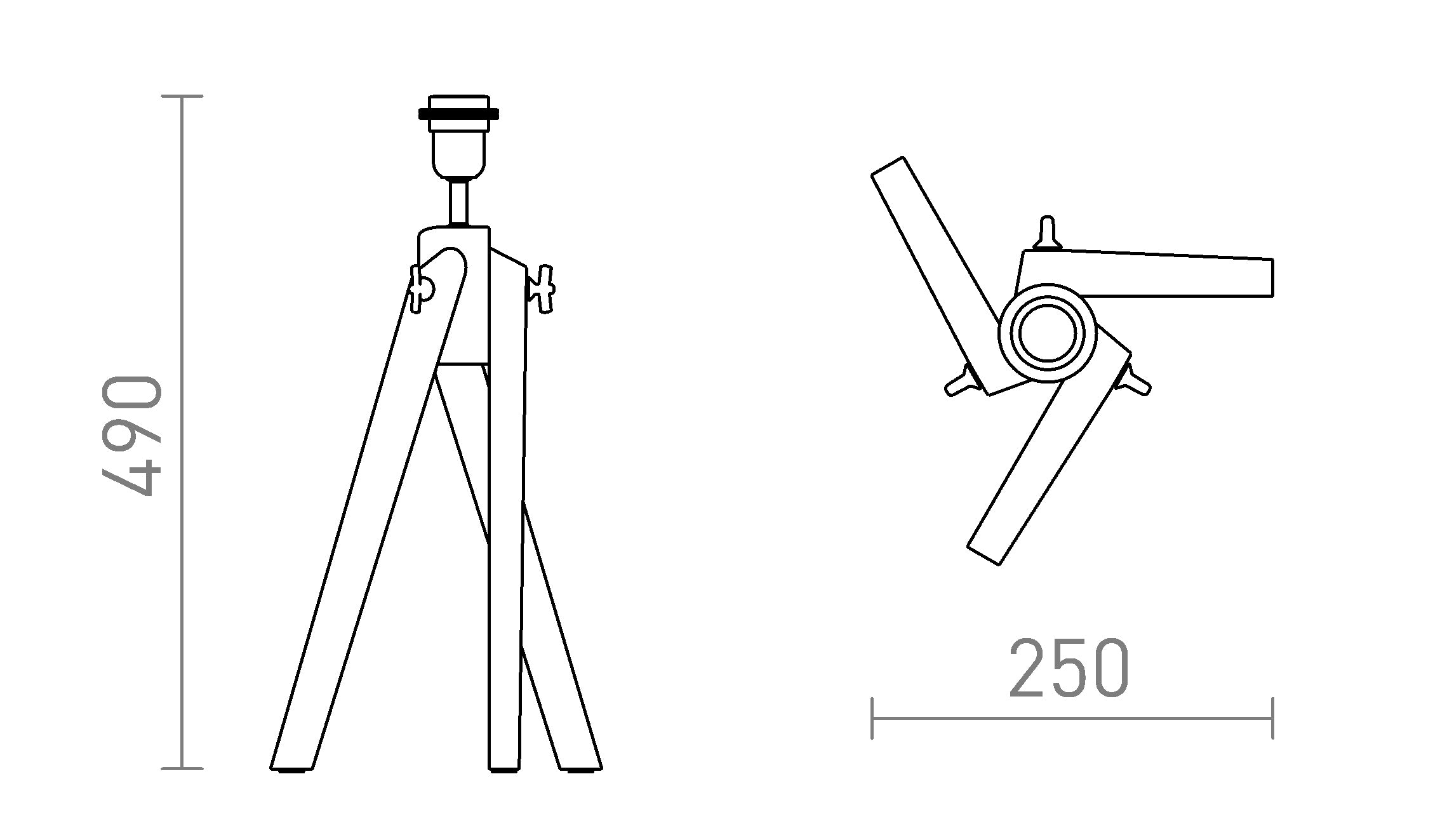 AMBITUS TISCHSTÄNDER - Product sketch