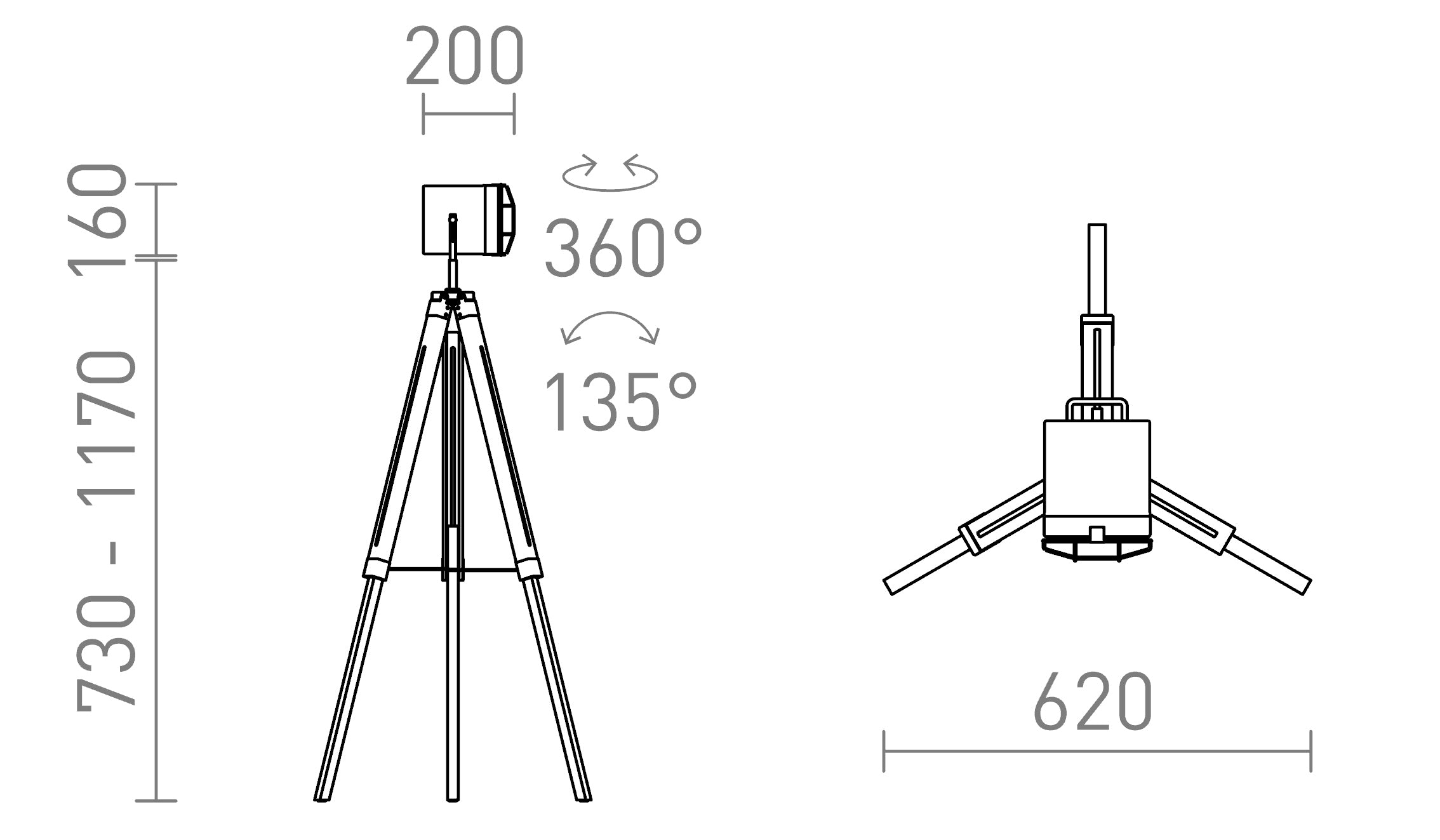 NAUTIC STANDLEUCHTE - Product sketch