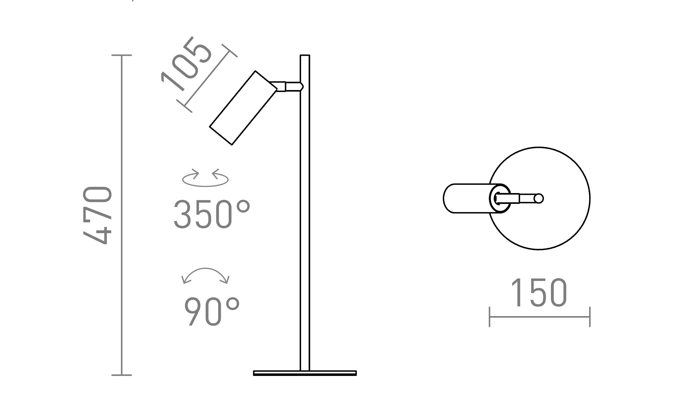 TAPIO TISCHLEUCHTE - Product sketch