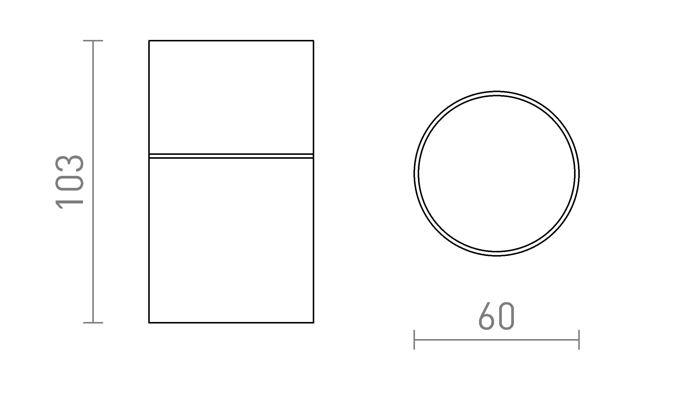 SORANO DECKENLEUCHTE - Product sketch