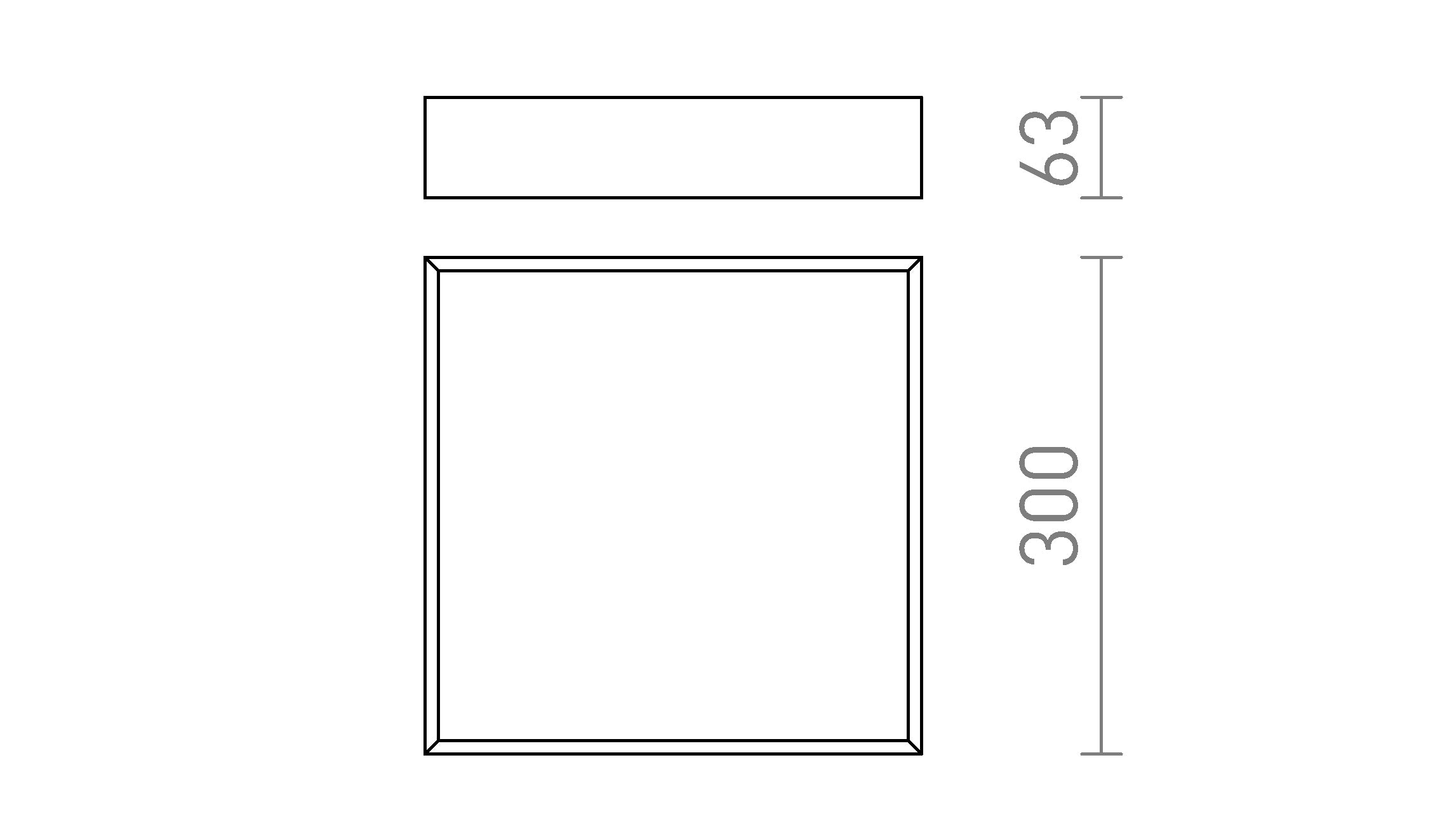 MERANO LED 30 - Product sketch