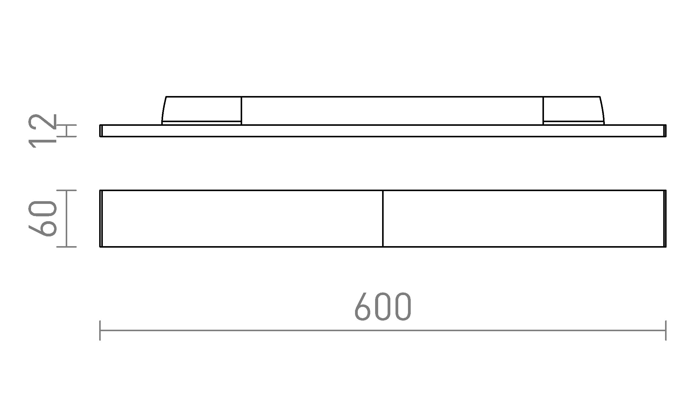 FLATLINE 60 FÜR 3-PHASE-STROMSCHIENE - Product sketch