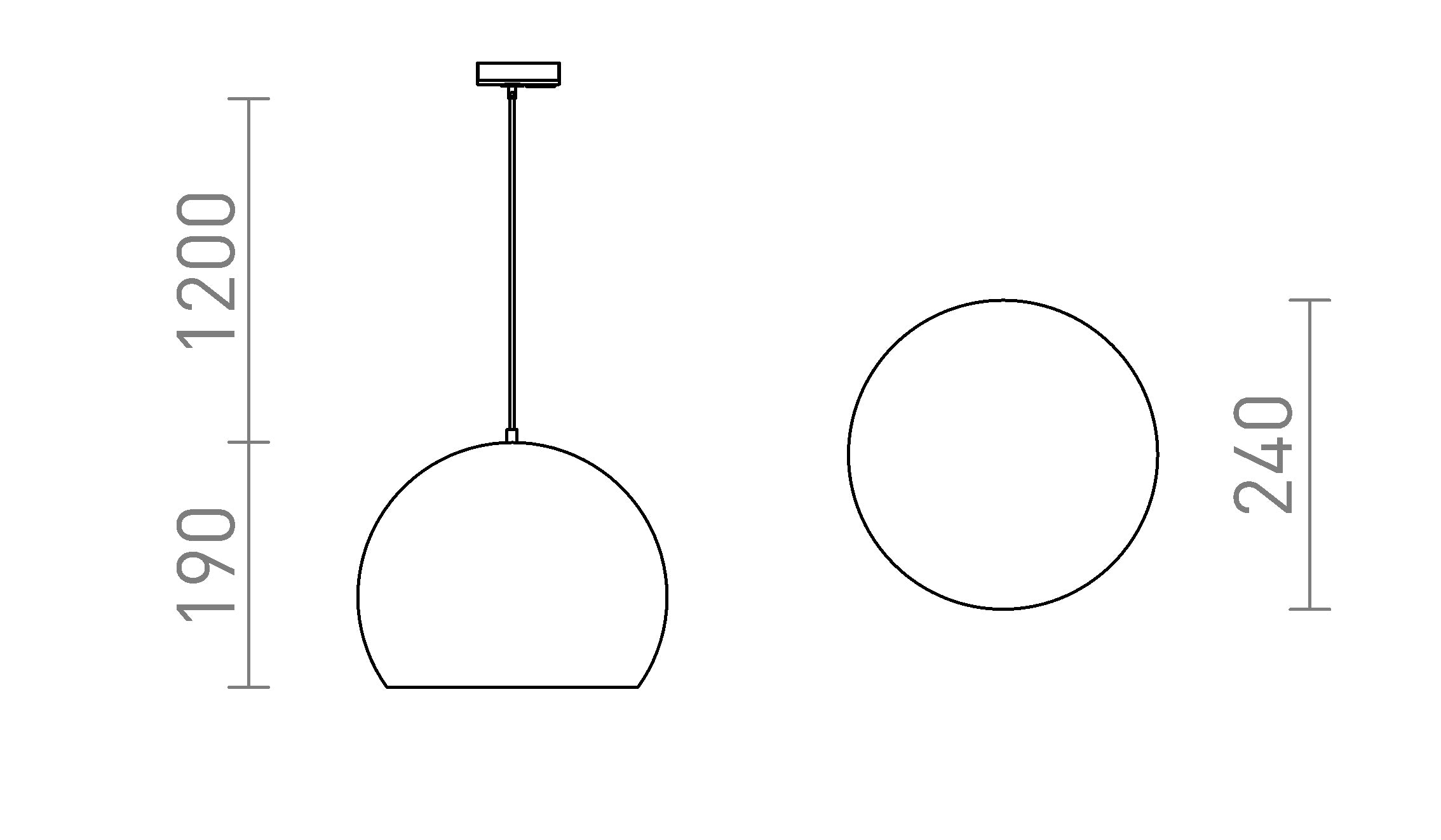 BLONDIE FÜR 1-PHASEN-STROMSCHIENE - Product sketch