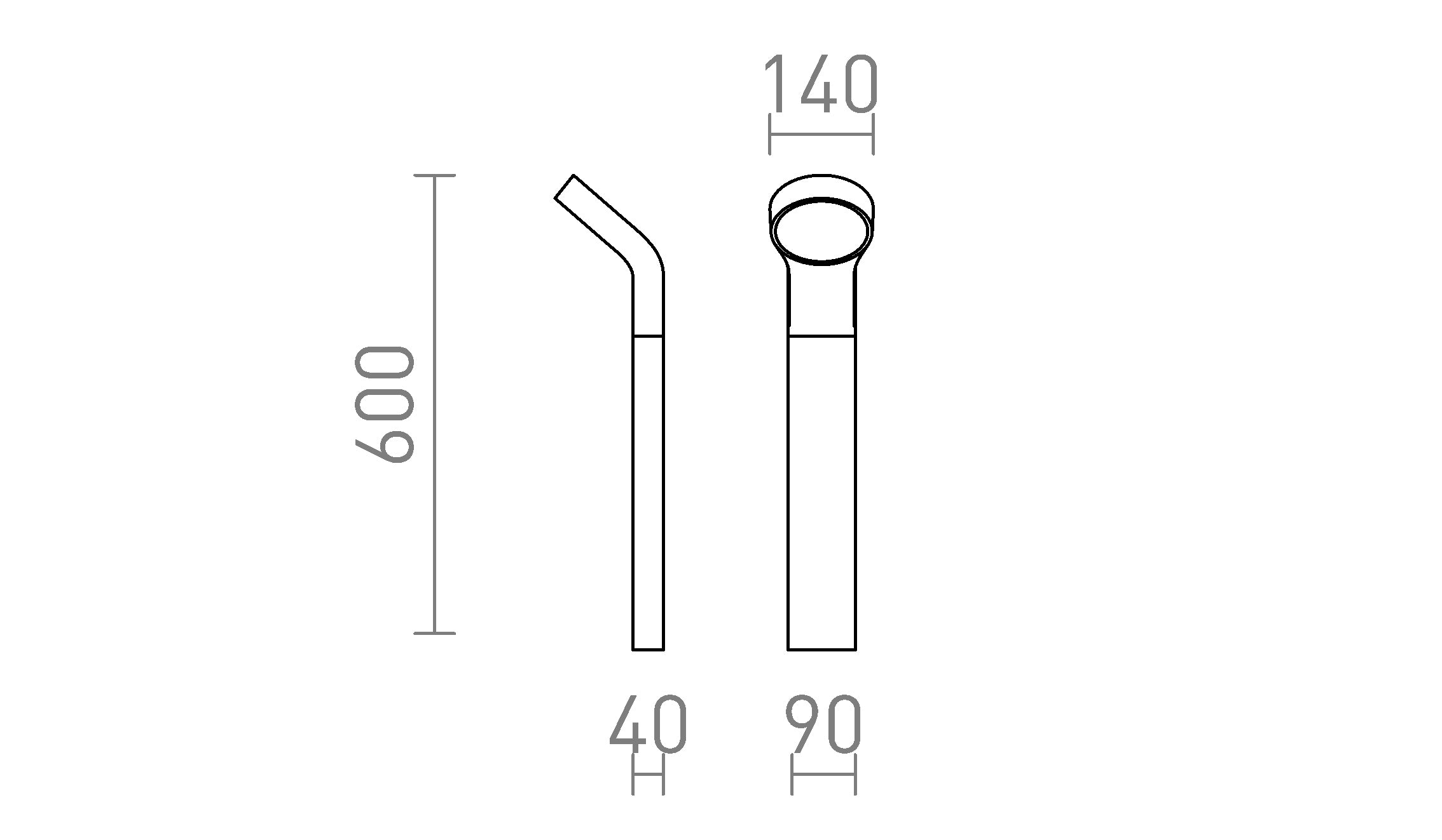 ELIA STANDLEUCHTE - Product sketch