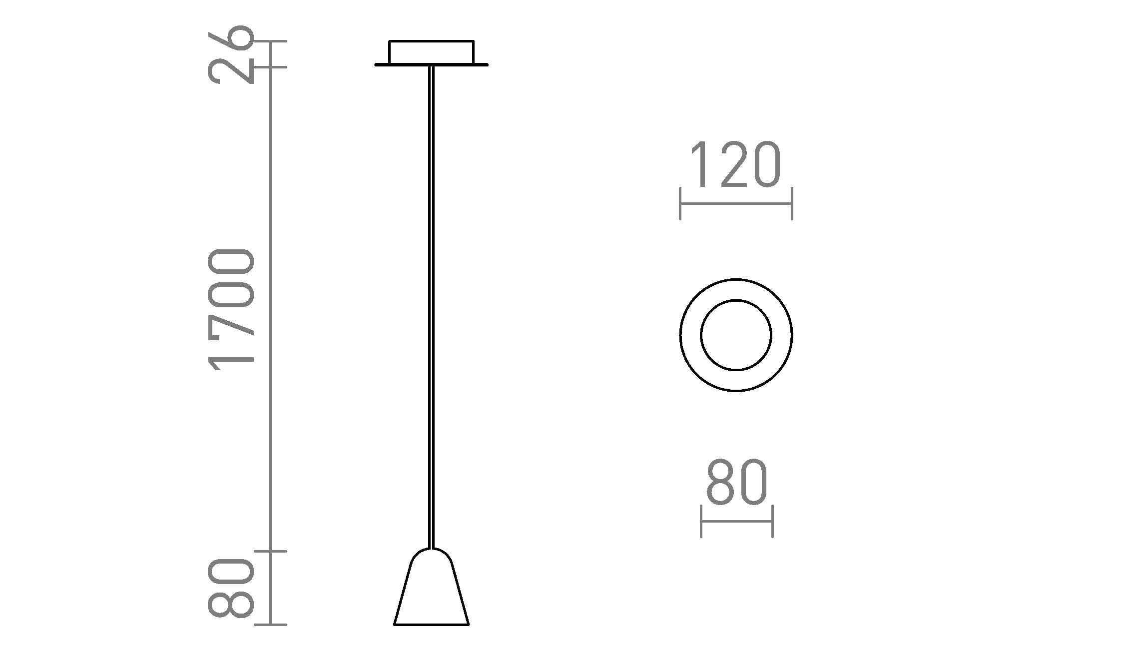 STIG PENDELLEUCHTE - Product sketch