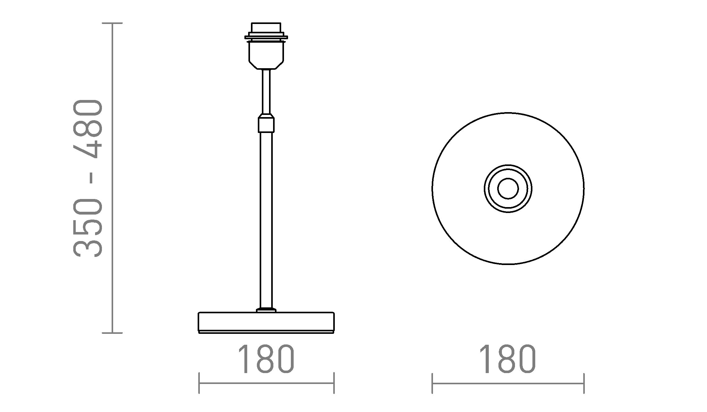 EMMETT TISCHSTÄNDER - Product sketch