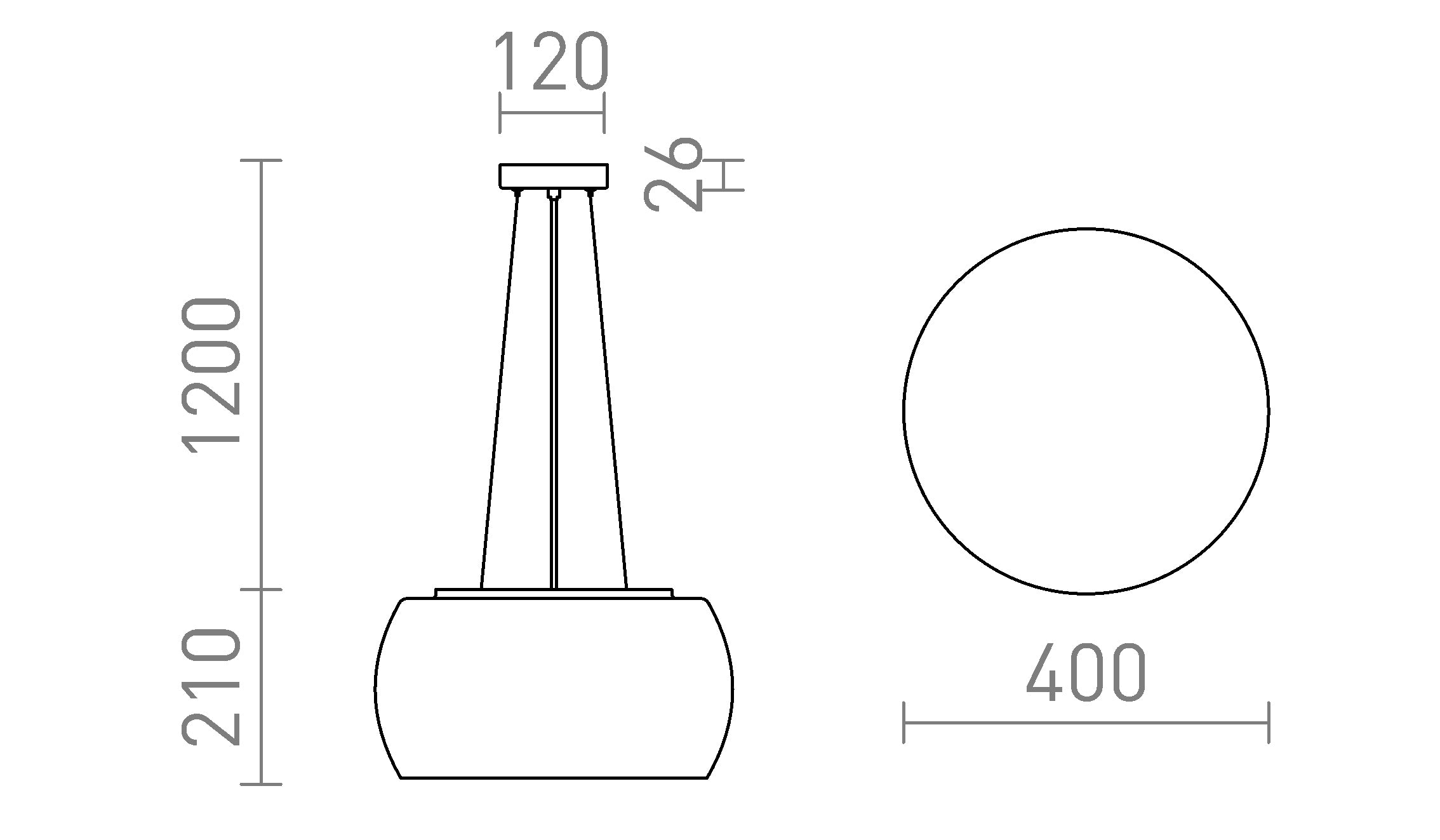 AMANDA PENDELLEUCHTE - Product sketch