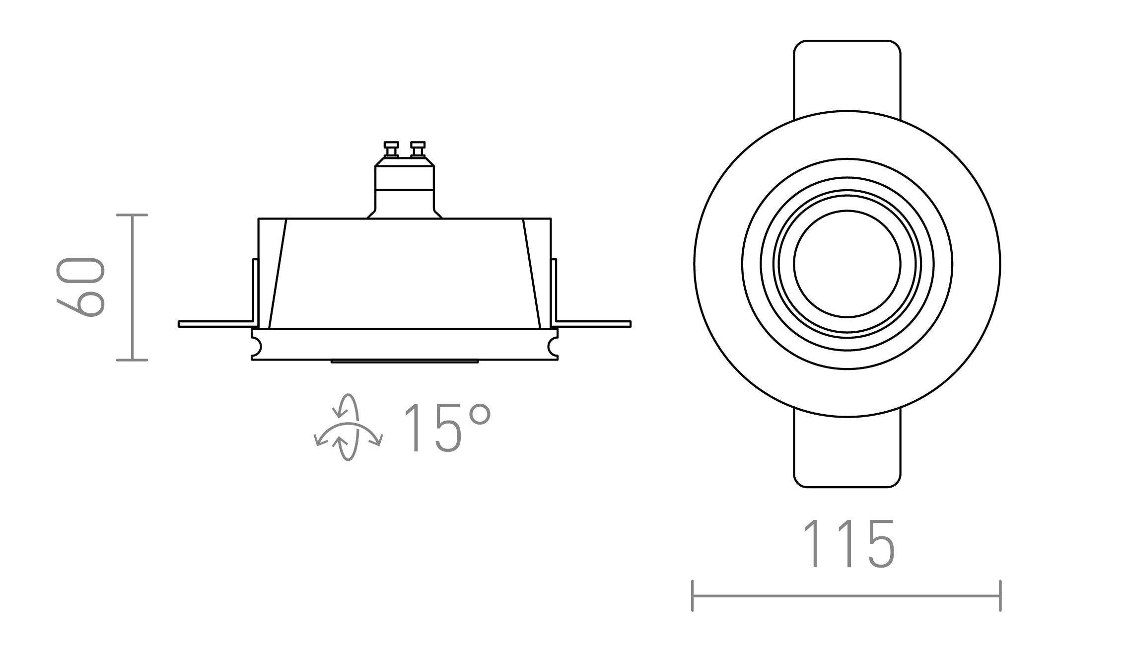 DAYTONA KIPPBAR - Product sketch