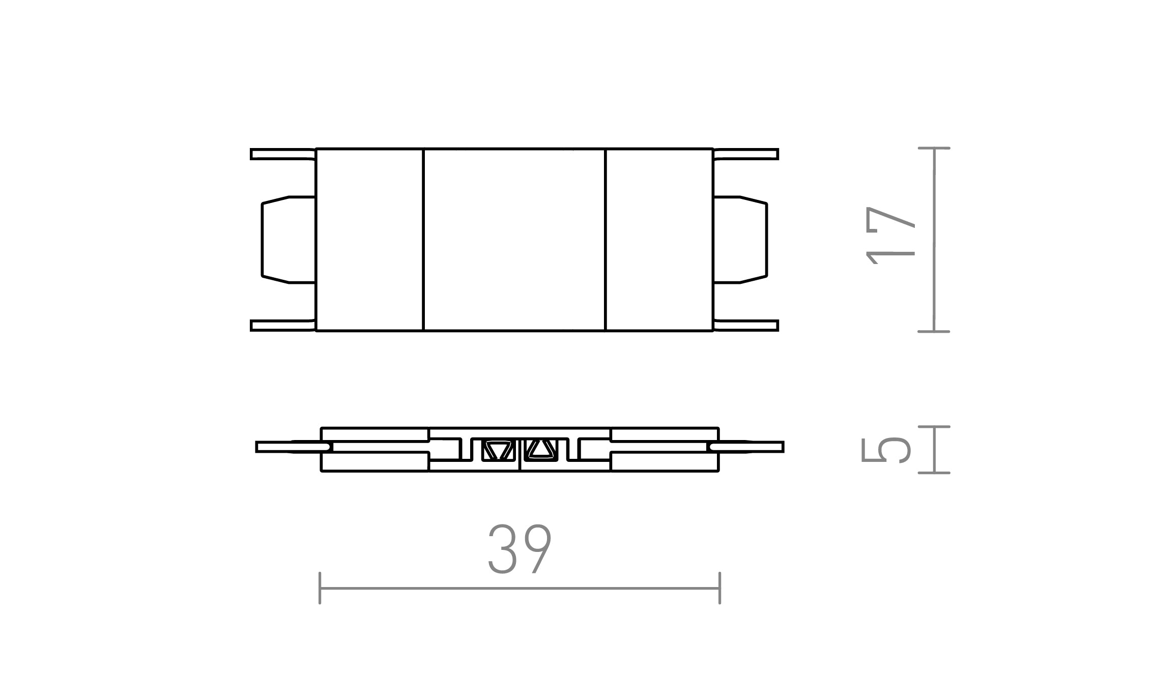 VERBINDER FÜR VEGA SCHIENE - Product sketch