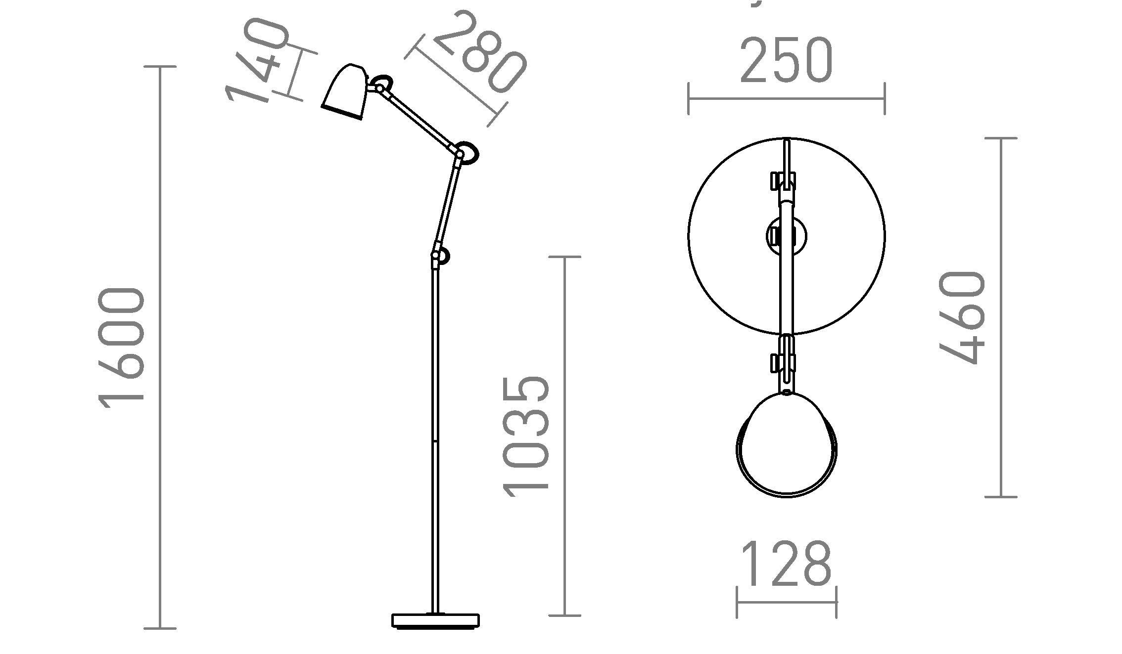 DANNY STANDLEUCHTE - Product sketch