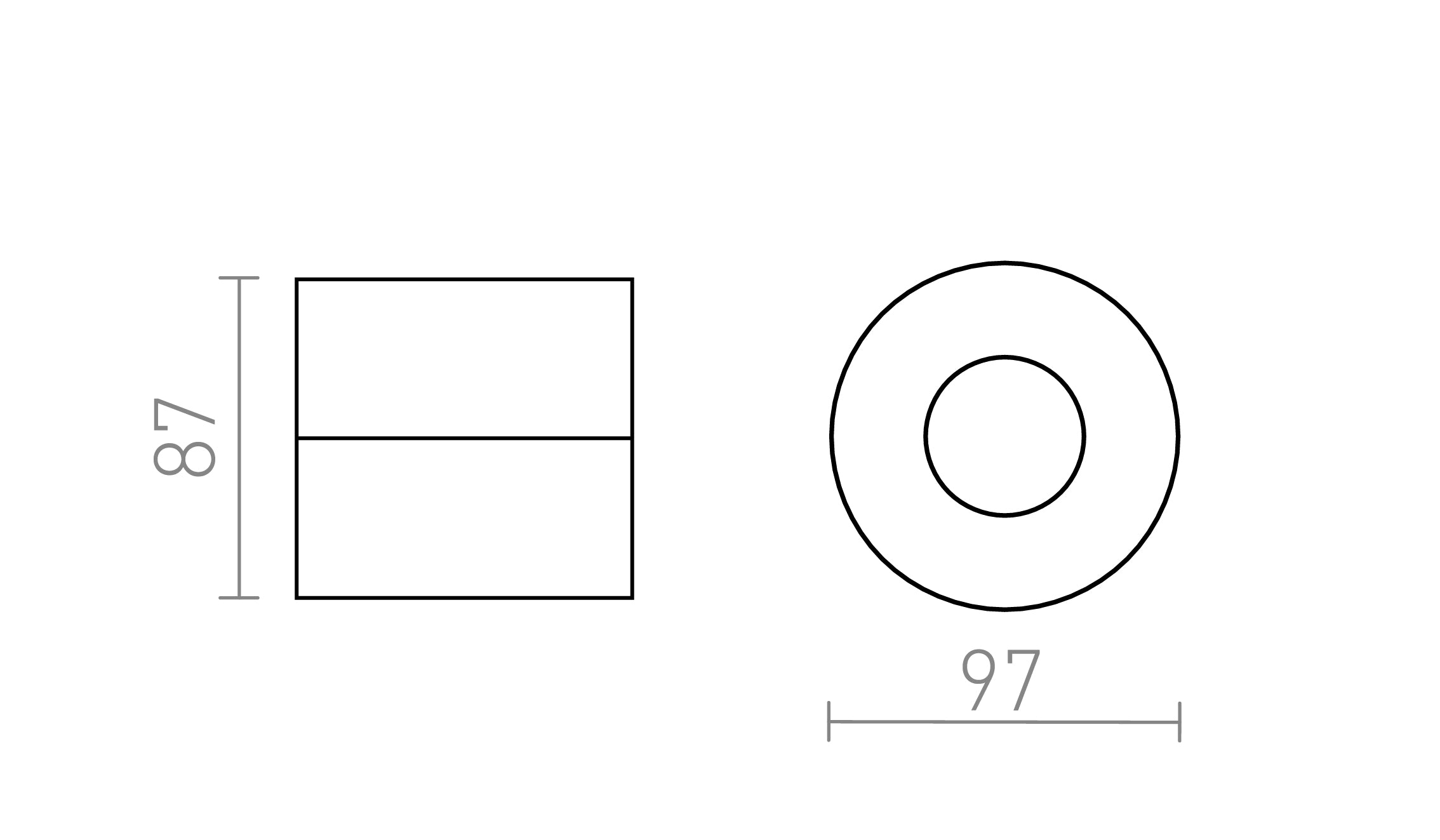 JUNIPER DECKENLEUCHTE - Product sketch