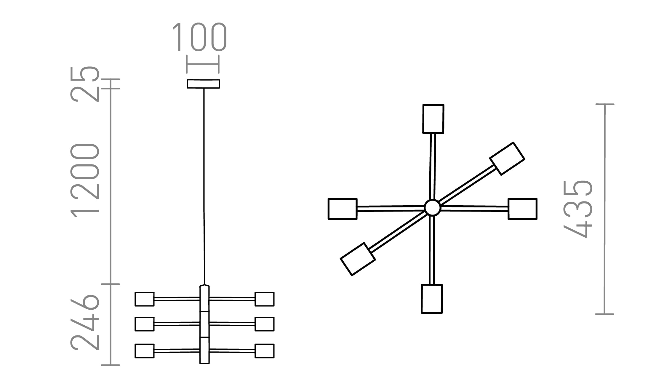 ARTEMIA PENDELLEUCHTE - Product sketch