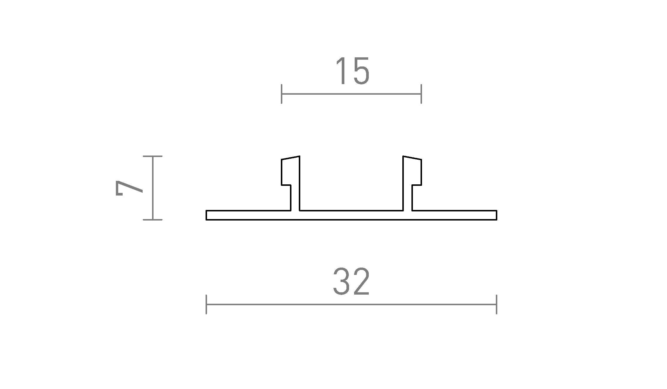 ABDECKLEISTE FÜR 1.KREIS. LEISTE - Product sketch