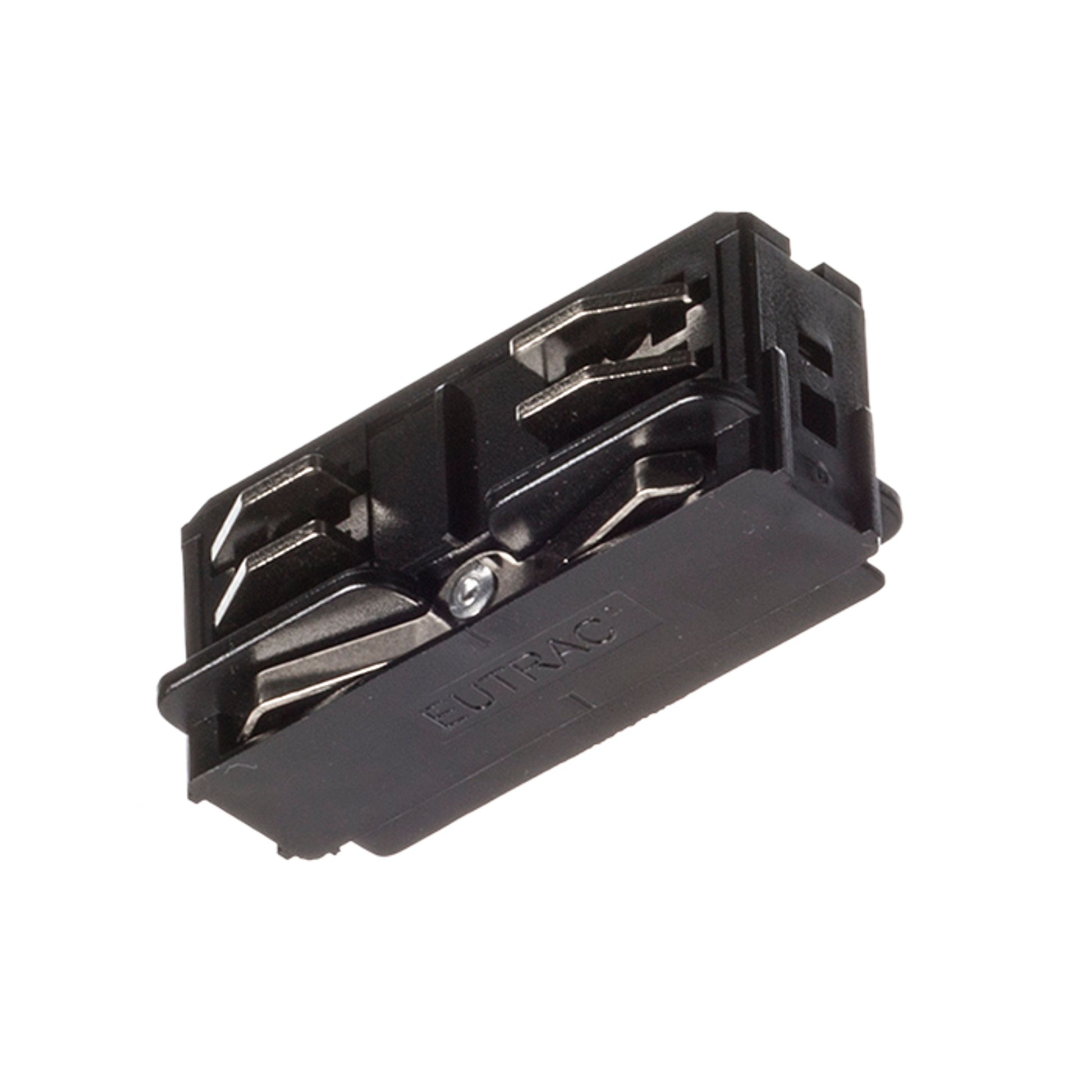 RENDL 3-circuit track system EUTRAC straight joint, electrical black 230V  R11318 1