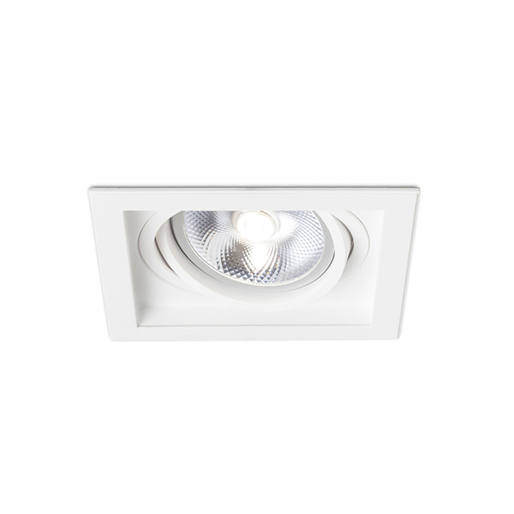 RENDL recessed light GRANADA SQ  white  230V LED G53 15W R12707 5
