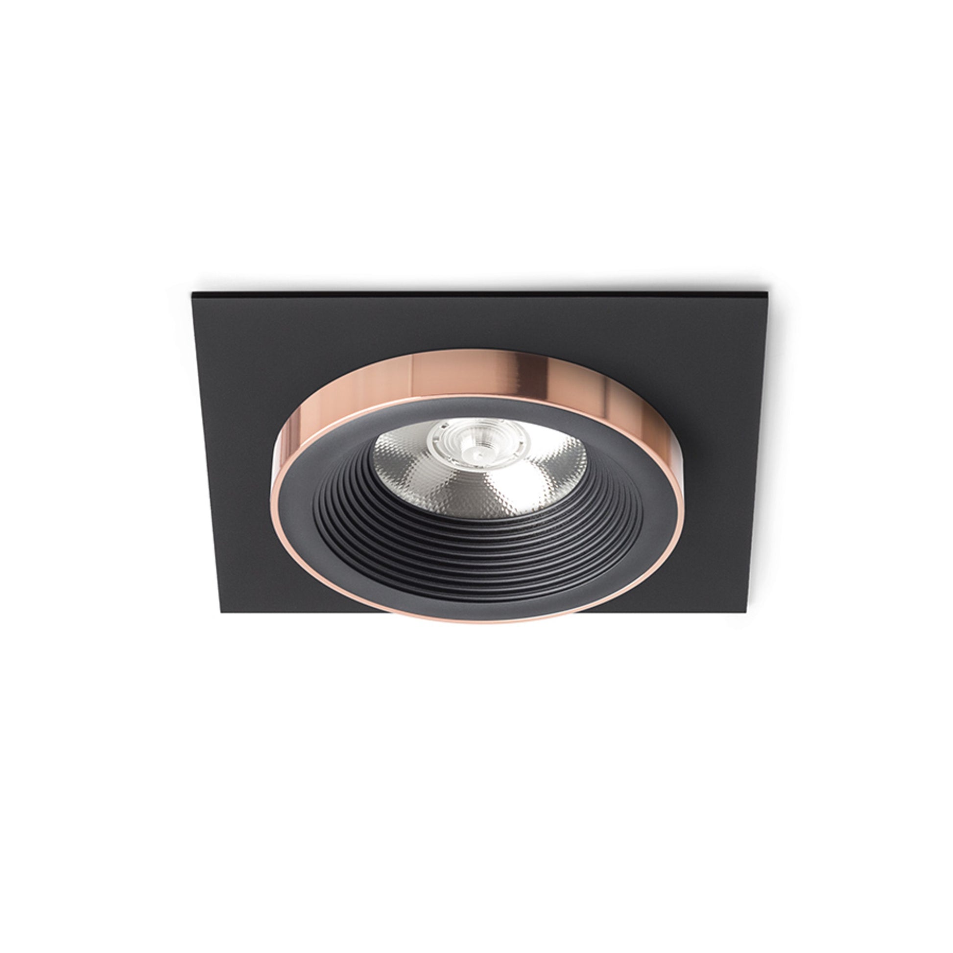 RENDL recessed light SHARM SQ I recessed black/black copper 230V LED 10W 24° 3000K R13254 1