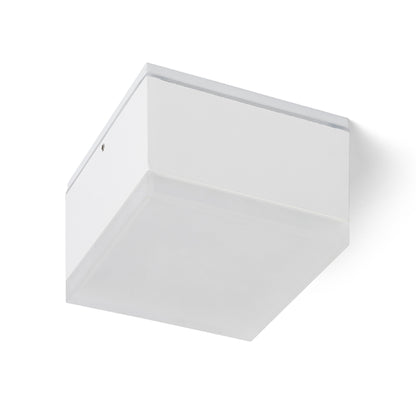 RENDL outdoor lamp ORIN SQ ceiling white satinated acrylic 230V LED 10W IP54 3000K R13628 3