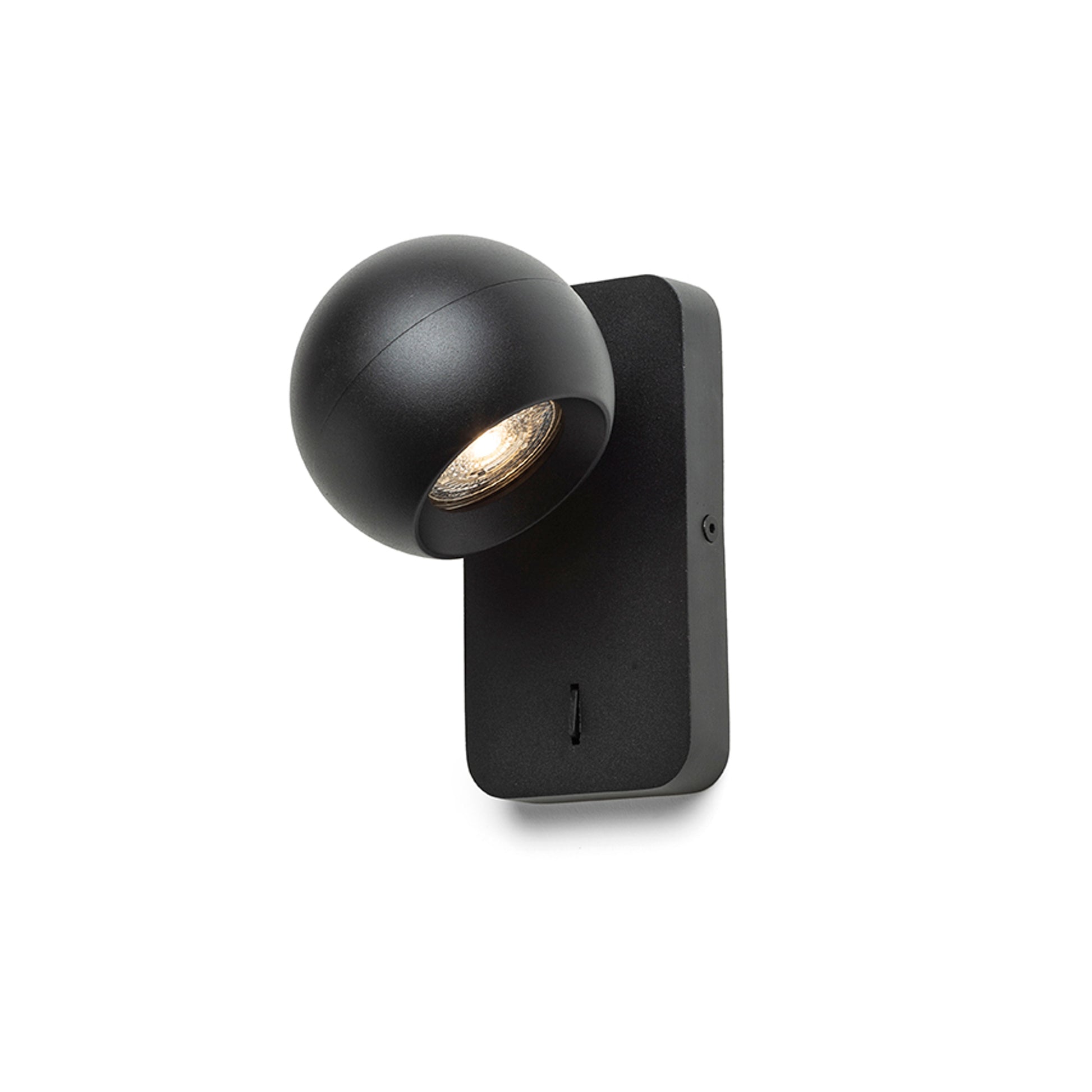 RENDL spotlight SIENA wall black  230V LED GU10 9W R13762 1