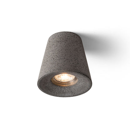 RENDL surface mounted lamp VOLCA ceiling  concrete/dark granite 230V LED GU10 5W R13795 1