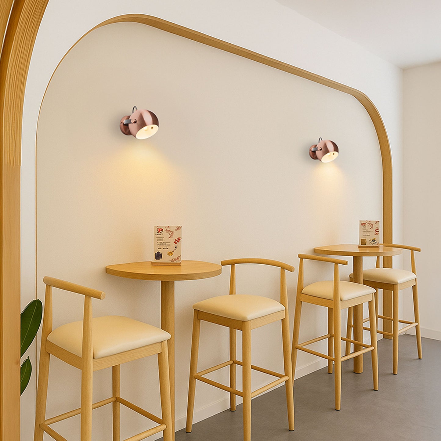 RENDL spotlight AGNETA surface mounted  brushed copper/black 230V LED E27 11W R13896 3