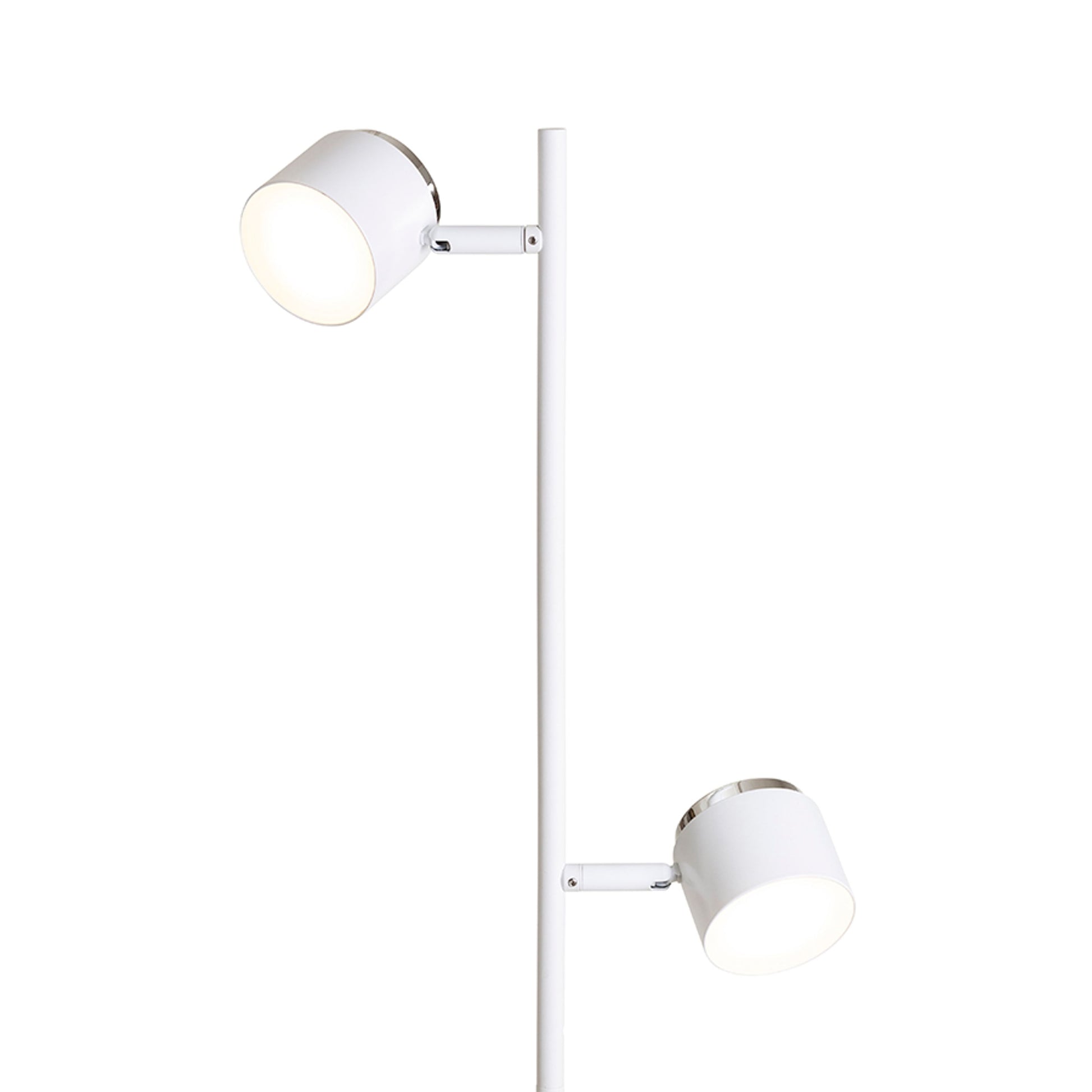 RENDL floor lamp NOVA II floor white chrome/frosted acrylic 230V LED 2x3.5W 3000K R14276 2