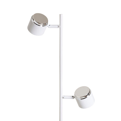 RENDL floor lamp NOVA II floor white chrome/frosted acrylic 230V LED 2x3.5W 3000K R14276 3