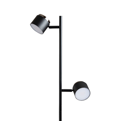 RENDL floor lamp NOVA II floor black chrome/frosted acrylic 230V LED 2x3.5W 3000K R14277 2