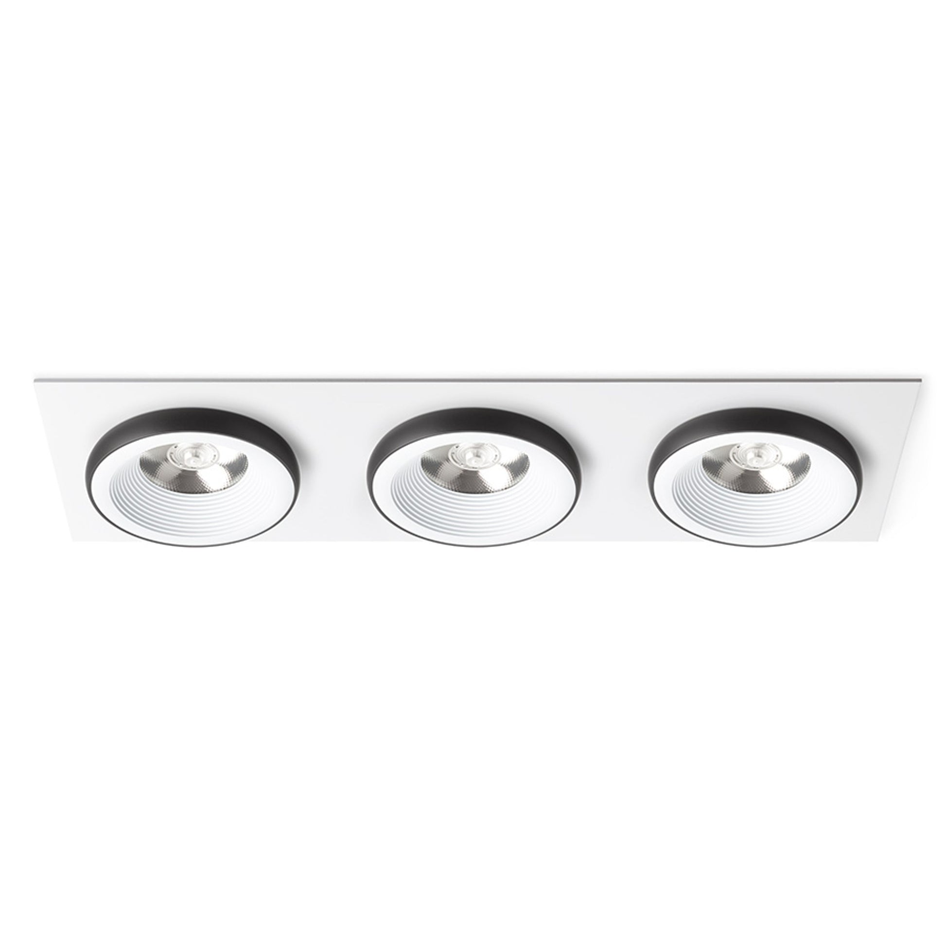 RENDL recessed light SHARM SQ III recessed white/black 230V LED 3x10W 24° 3000K R14588 1