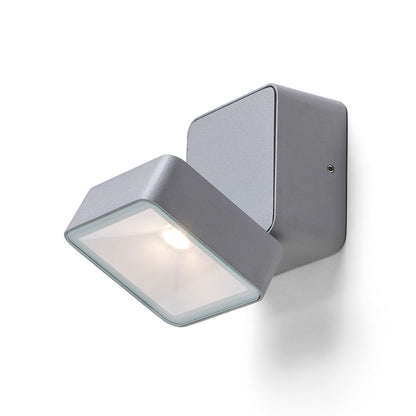 RENDL outdoor lamp FLAVIO SQ surface mounted light grey 230V LED 6W 110° IP54 3000K R14591 3